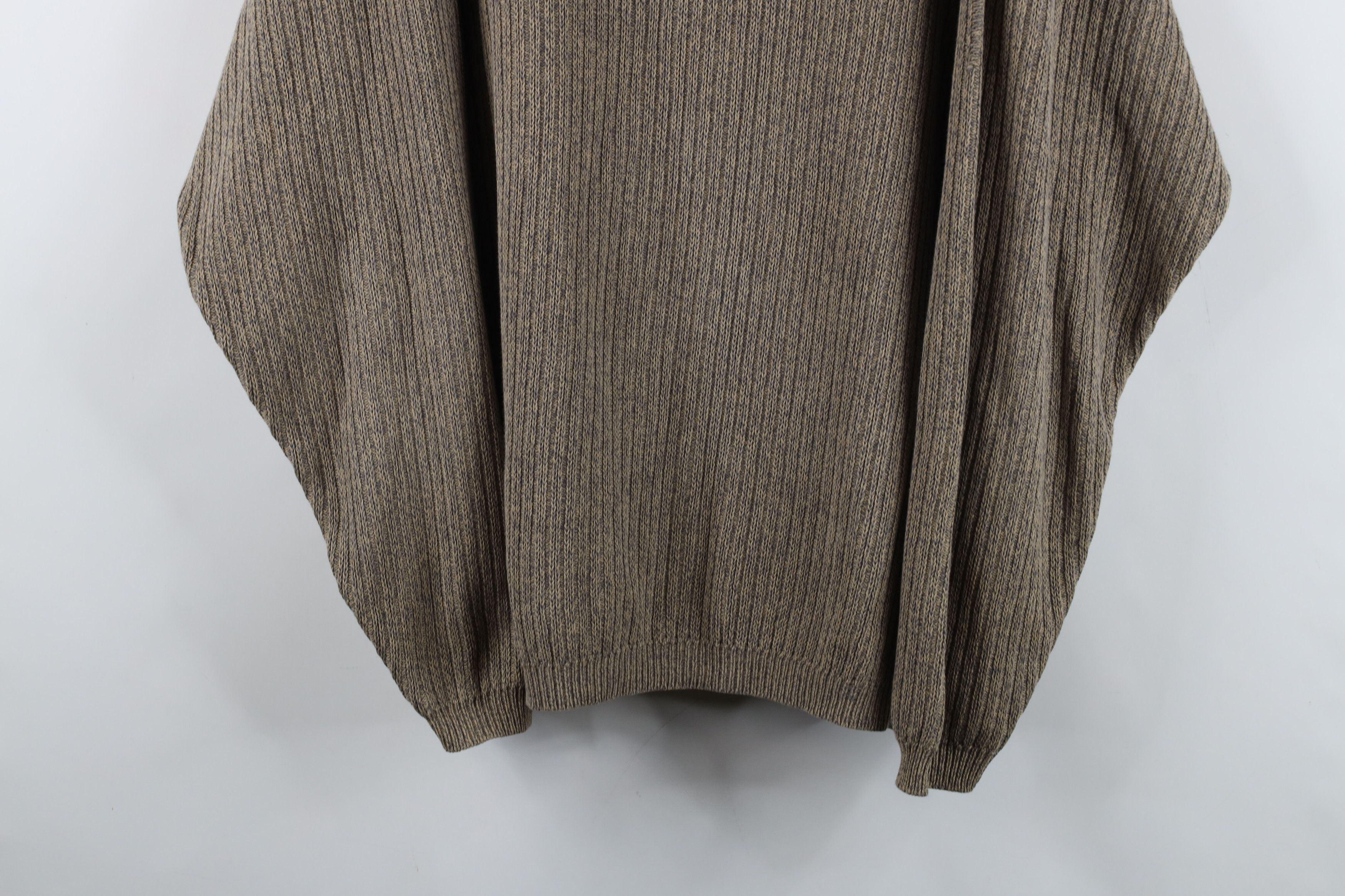 Eddie Bauer Vintage 90s Eddie Bauer Heavyweight Ribbed Sweater Beige Size US XL / EU 56 / 4 - 3 Thumbnail