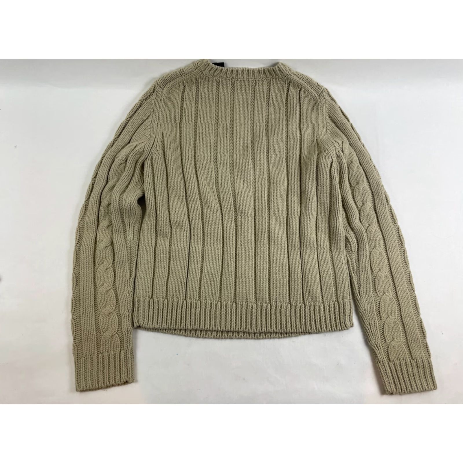 Express Express Sweater Women's Size Large Tan Pullover Crew Neck Cable Knit Runs small Shirt Womens L Brown Modern 90s? Size L / US 10 / IT 46 - 2 Thumbnail