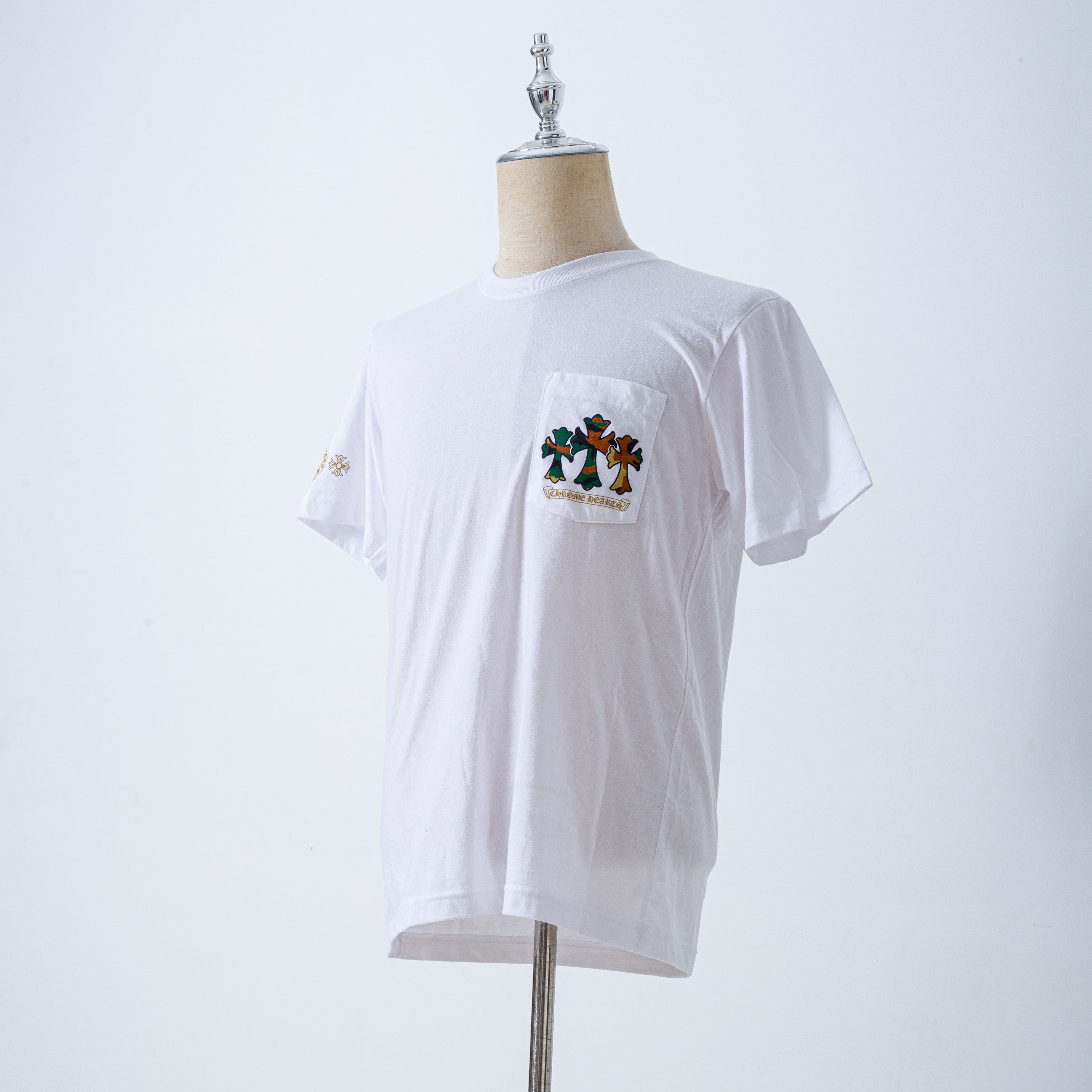 Chrome Hearts CHROME HEARTS Camo Tshirt White Size US M / EU 48-50 / 2 - 2 Thumbnail