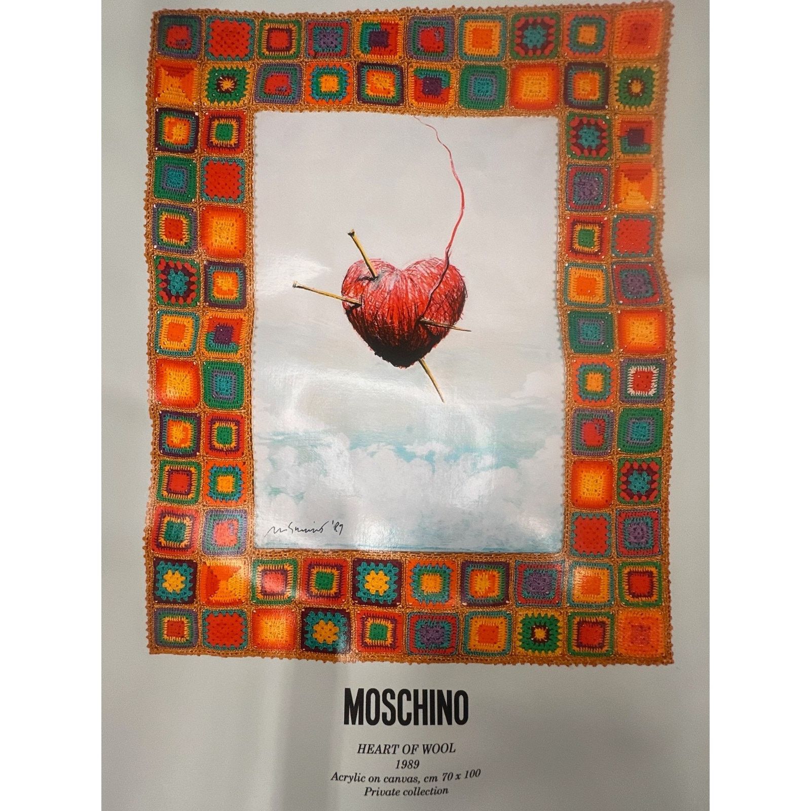Moschino SS24 Moschino Couture Heart of Wool 1989 Framed Heart Tote Size ONE SIZE - 9 Thumbnail