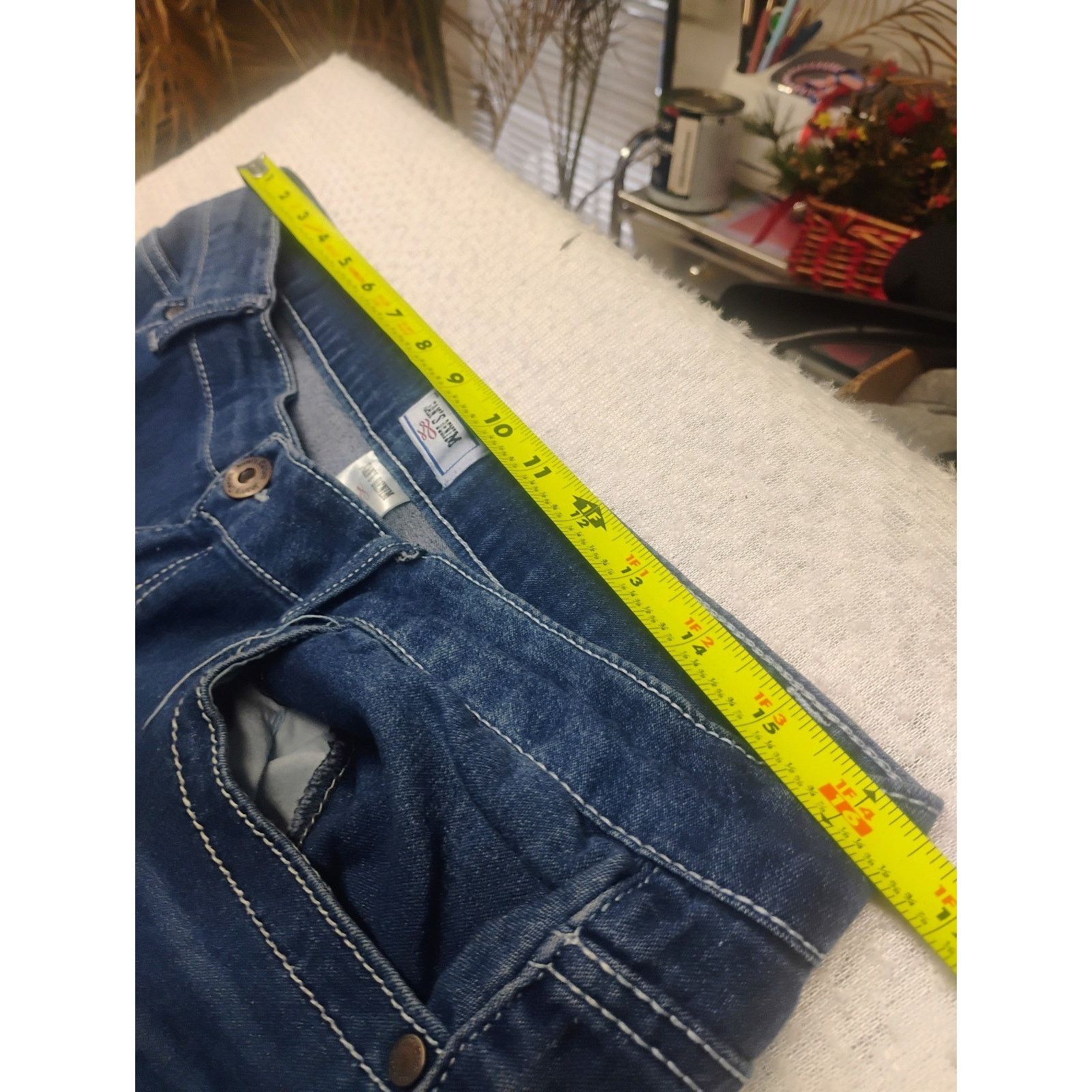 Other Jean’s Denim Women's 14W Bootcut Jeans Dark Wash Embroidered Size 28" / US 6 / IT 42 - 4 Thumbnail