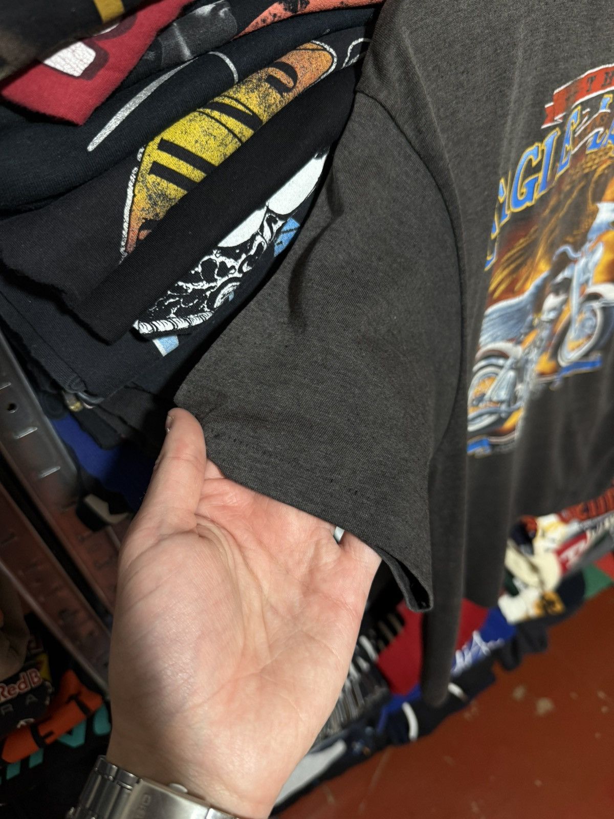 Harley Davidson 1987 3D Emblem Harley Davidson The Eagle Has Landed T-Shirt Size US L / EU 52-54 / 3 - 5 Thumbnail