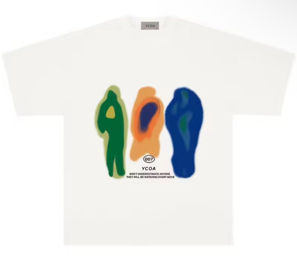 Japanese Brand Streetwear Colorful Shadow T-Shirt Punk Graphic Tees Size US M / EU 48-50 / 2 - 1 Thumbnail