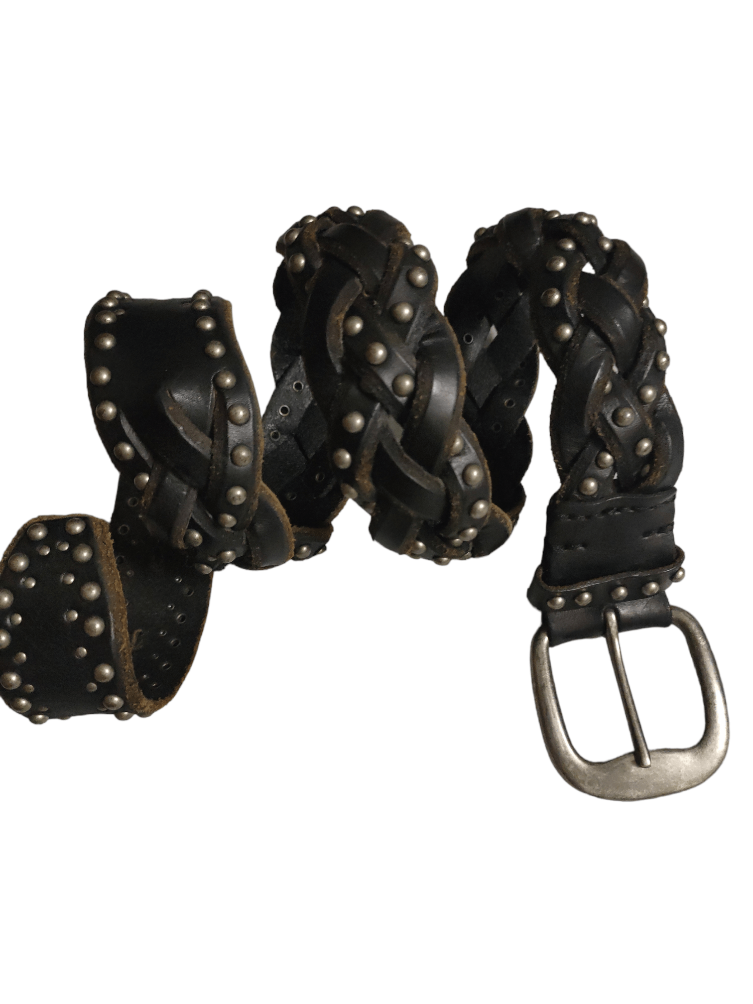 Handmade Fully Leather Belt Studded x Hand Made Designs Size 36 - 3 Thumbnail