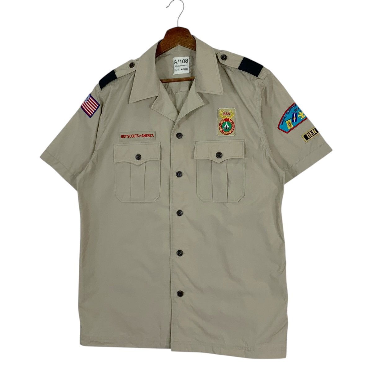 Vintage Vintage Billy Stone’s Boyscout Short Sleeve Shirt Size US L / EU 52-54 / 3 - 3 Thumbnail