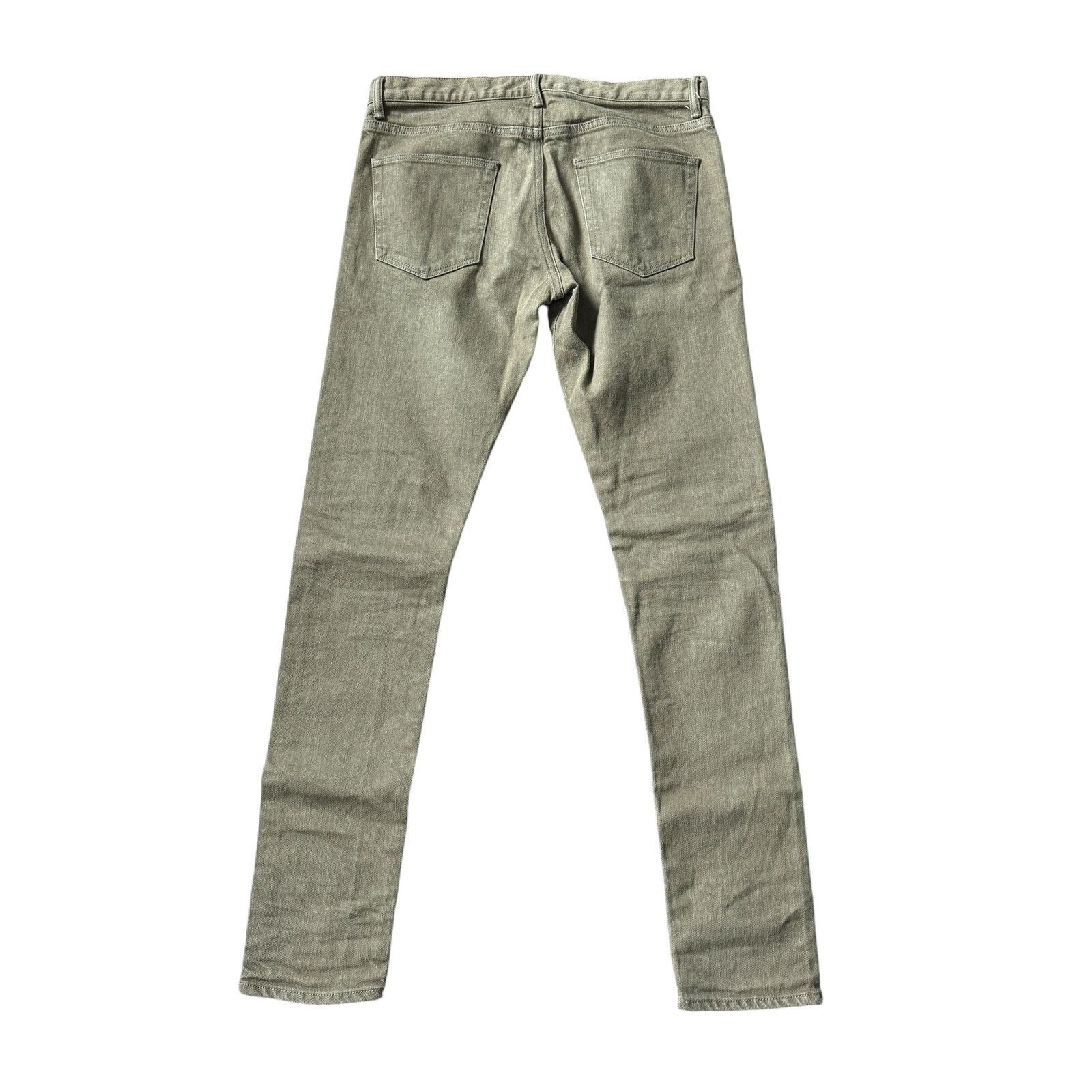 John Elliott John Elliott Khaki Slim Straight Jeans Size US 32 / EU 48 - 2 Thumbnail