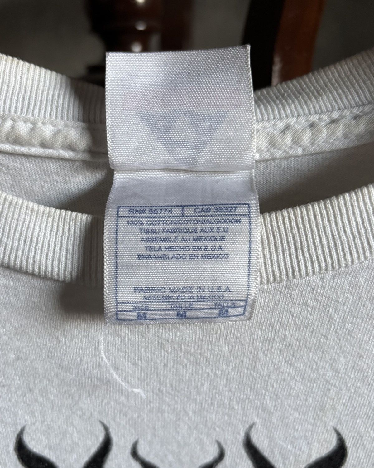 Vintage Crazy Vintage Tee Skull Y2k Longslvee White WCC💀 Size US M / EU 48-50 / 2 - 7 Thumbnail