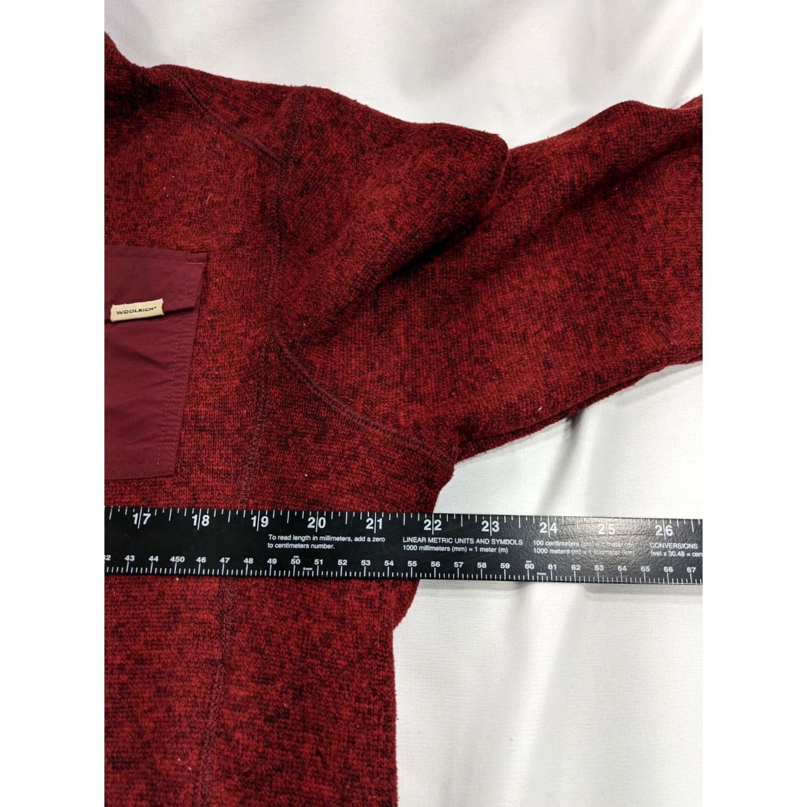 Vintage Woolrich 1/4 Button Up Fleece Synchilla Pullover Red Men's M Shirt Feb 1980s (Pre-owned) Size US M / EU 48-50 / 2 - 7 Thumbnail