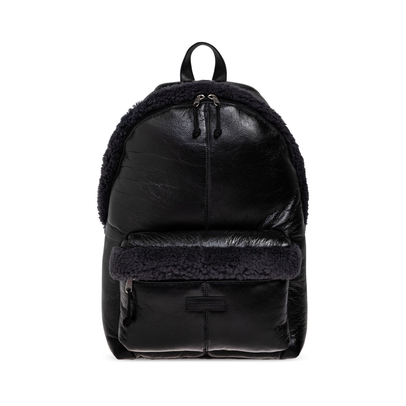 Balenciaga BALENCIAGA Explorer Black Shearling Backpack New & Authentic Size ONE SIZE - 1 Thumbnail