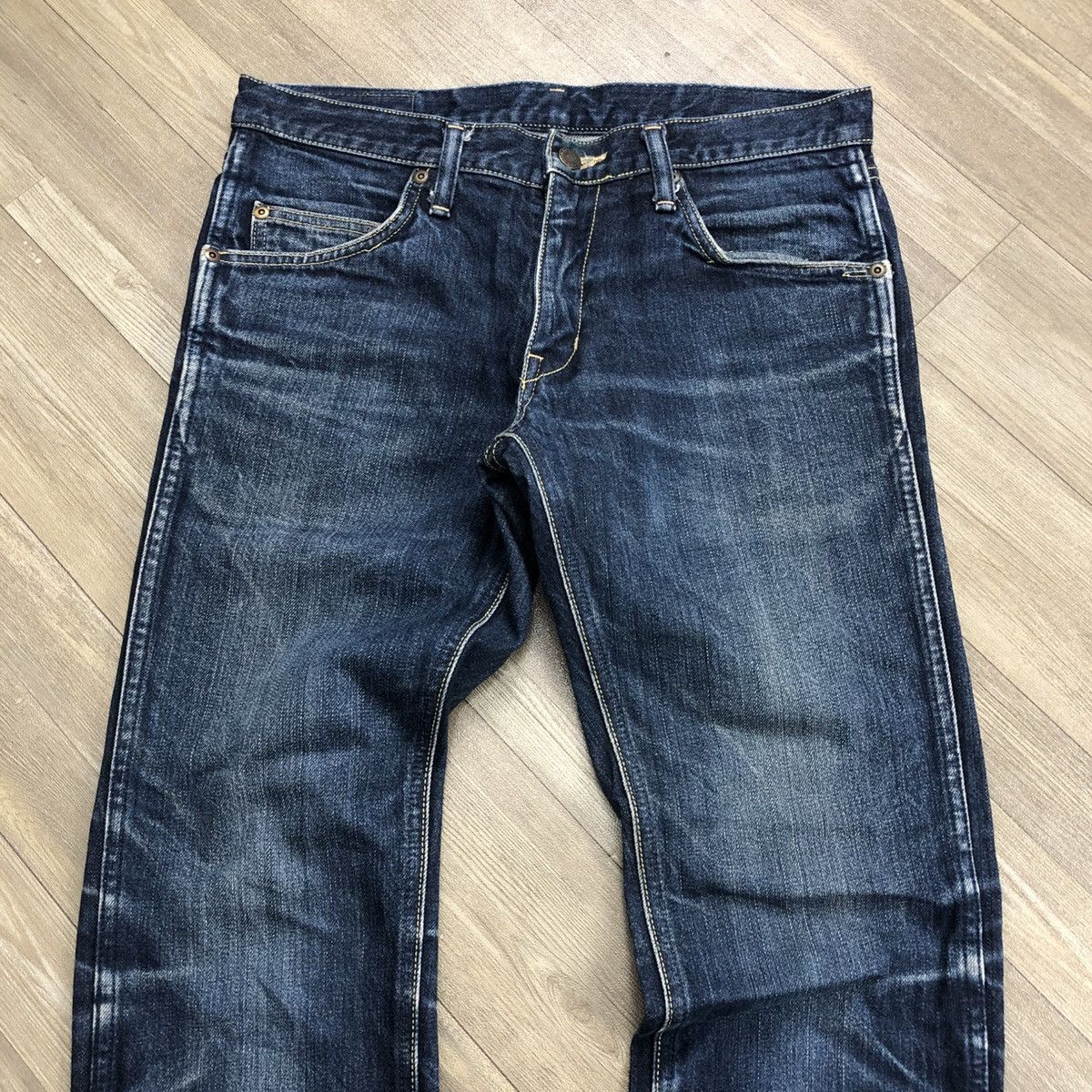 Blue Blue Japan × Japanese Brand × Vintage Vintage Blue Blue Japan Faded Jeans Size US 30 / EU 46 - 2 Thumbnail