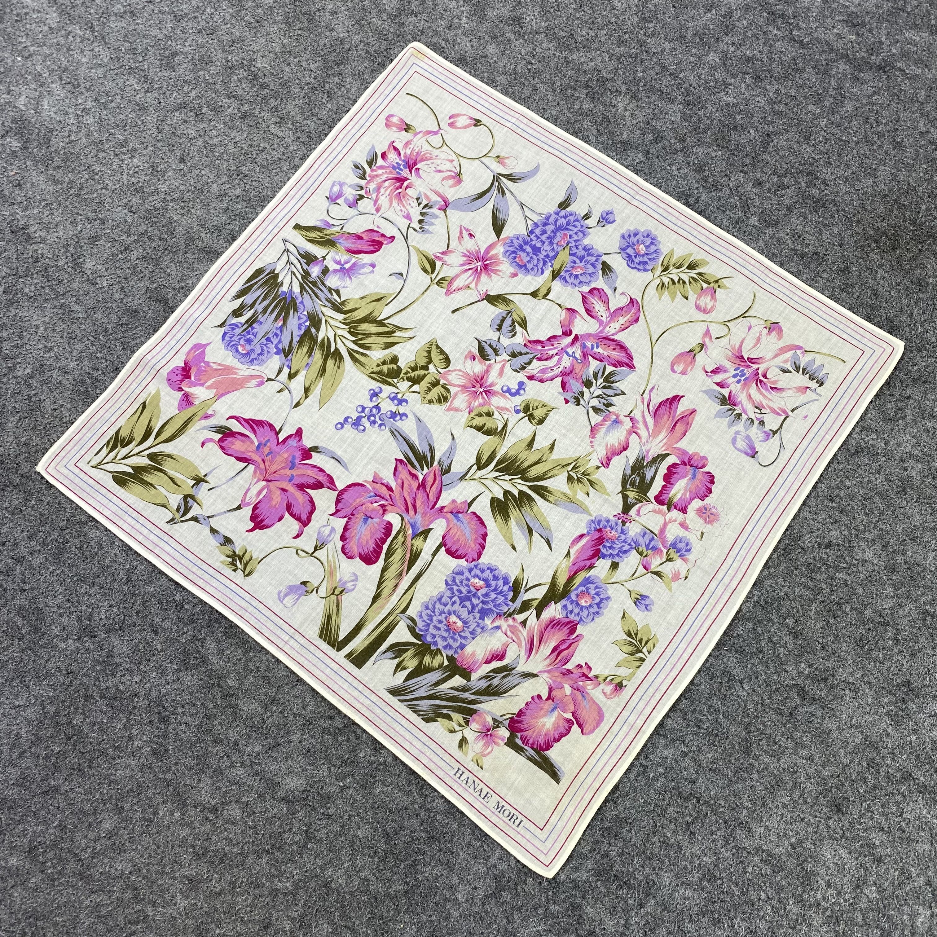 Hanae Mori Hanae Mori Handkerchief / Bandana / Neckerchief-B1069 Size ONE SIZE - 4 Thumbnail