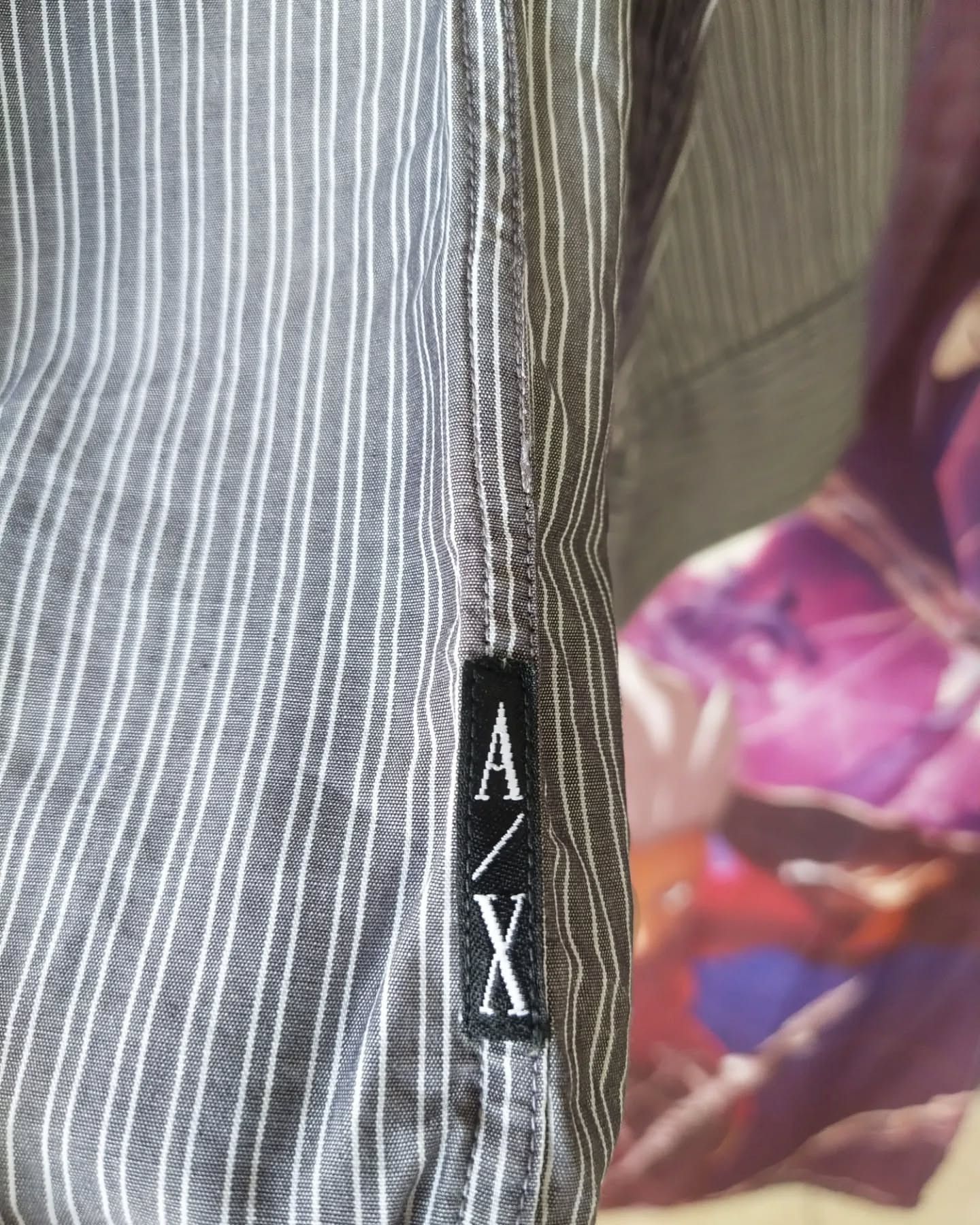 Armani Exchange Armani Exchange Stripes Grey Casual Shirt Size US M / EU 48-50 / 2 - 3 Thumbnail