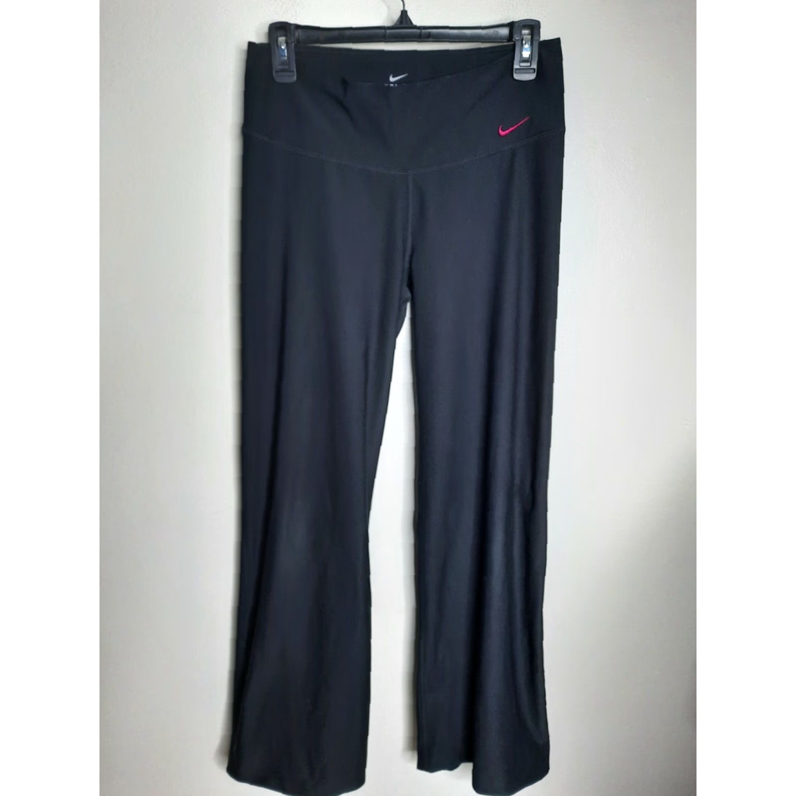 Nike Nike Dri-Fit Pants Womens Black Wide-Leg Yoga Sweatpants Small S Size 28" / US 6 / IT 42 - 4 Thumbnail