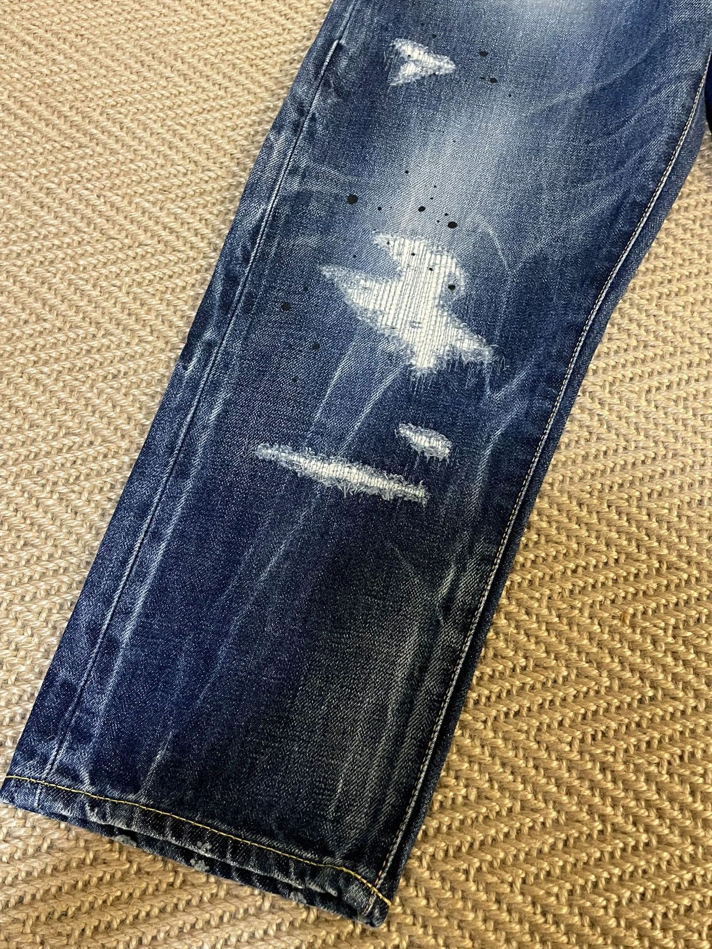 Vanquish VANQUISH x FRAGMENT 9L Distressed Jeans Rhtns Lng Size US 30 / EU 46 - 4 Thumbnail