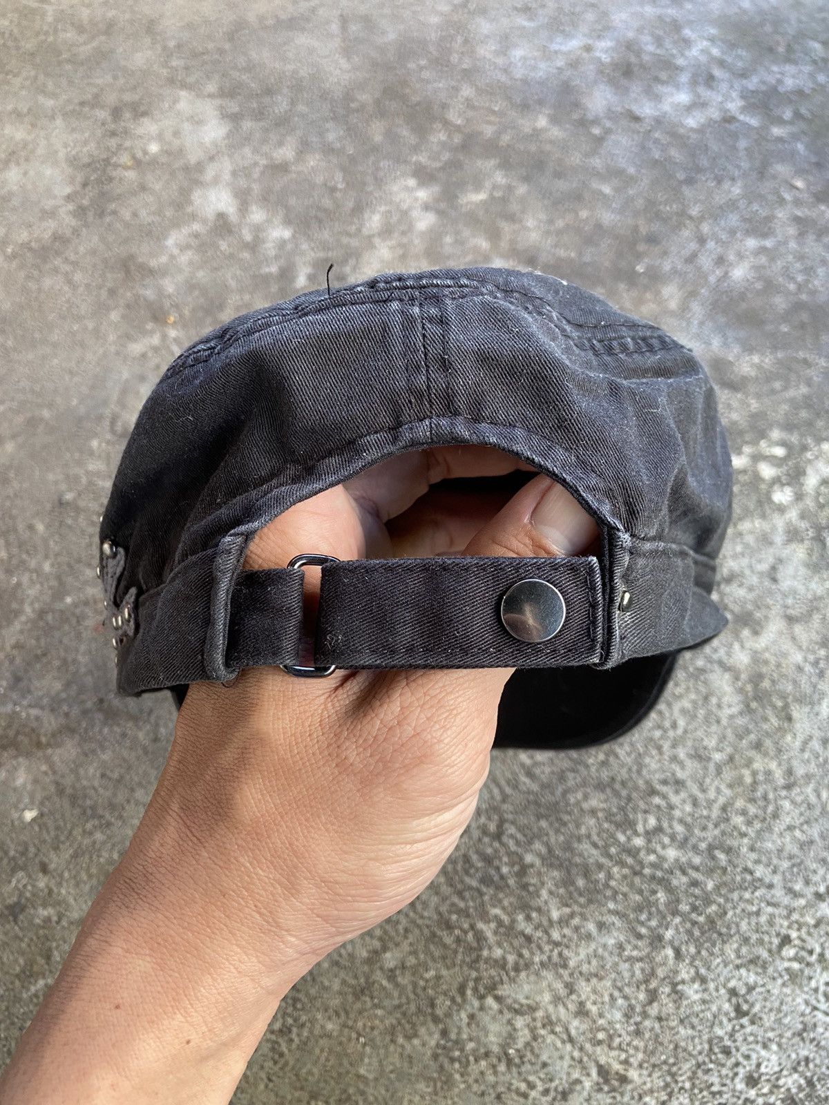 Japanese Brand CRIPES REALLITE JAPANESE PUNK SKULL COMANDO CAP Size ONE SIZE - 5 Thumbnail