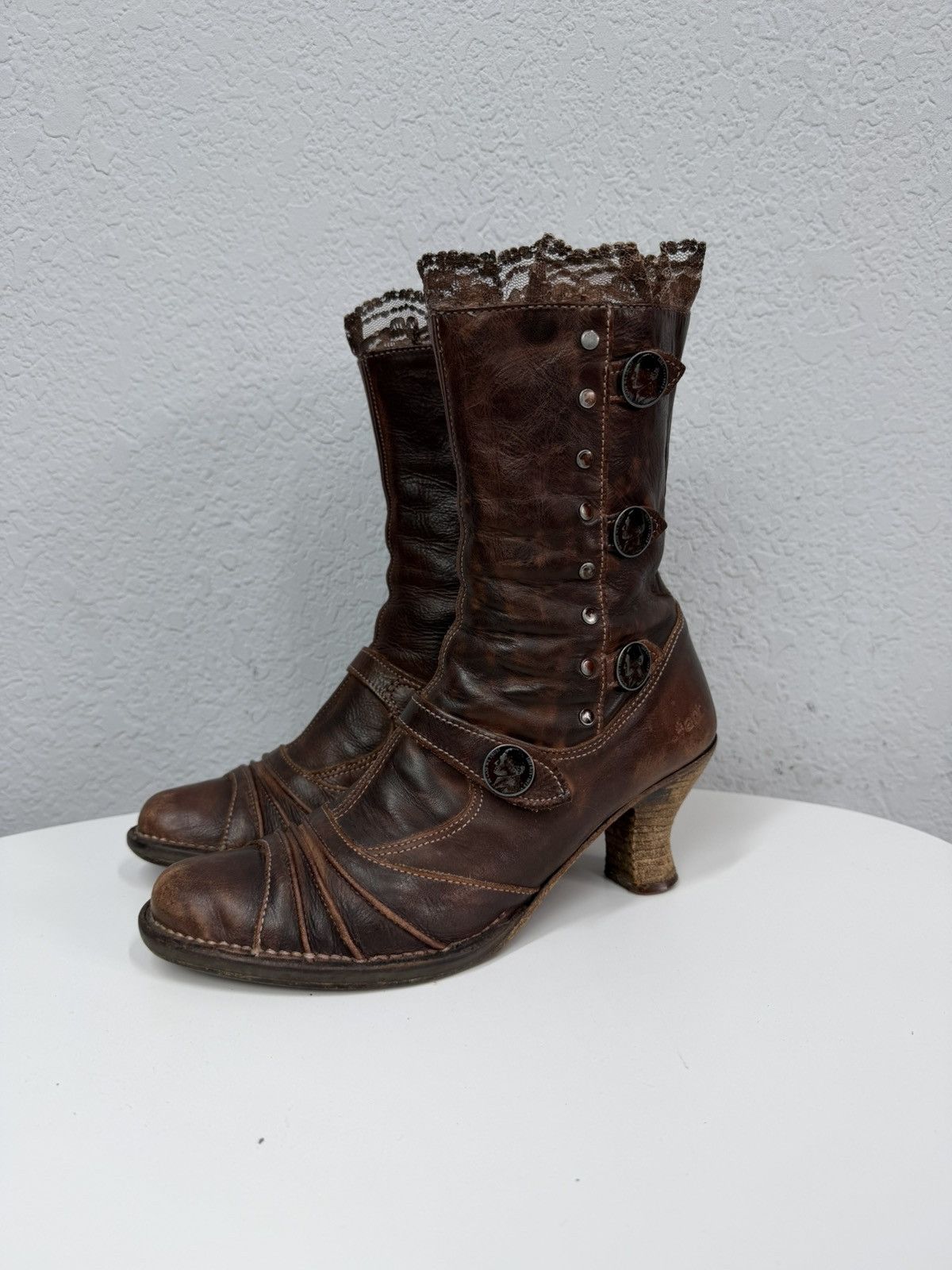 A.S.98 Vintage AS 98 Rick Owens Style Zip Ankle Leather Biker Boots Size US 9 / IT 39 - 6 Thumbnail