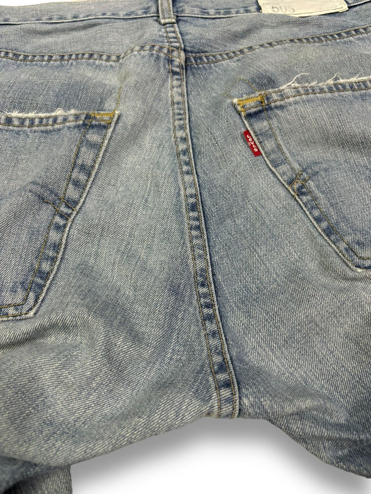 Levi's Vintage 90s Levis 505 Faded Straight Leg Distressed Jeans Size US 34 / EU 50 - 13 Thumbnail