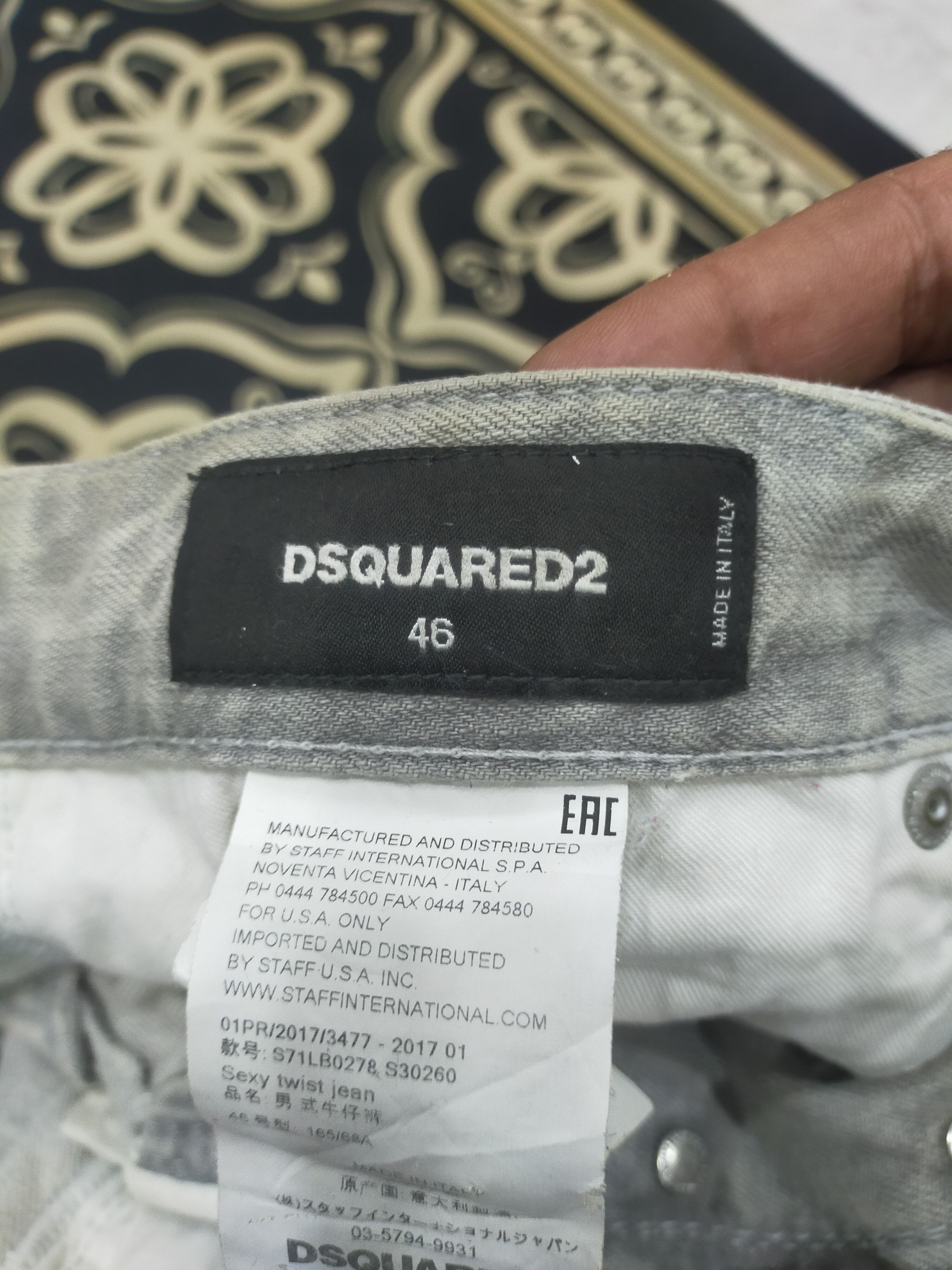 Dsquared2 × Japanese Brand × Le Grande Bleu (L.G.B.) Dsquared Sexy Twist Jean Size US 33 - 11 Thumbnail