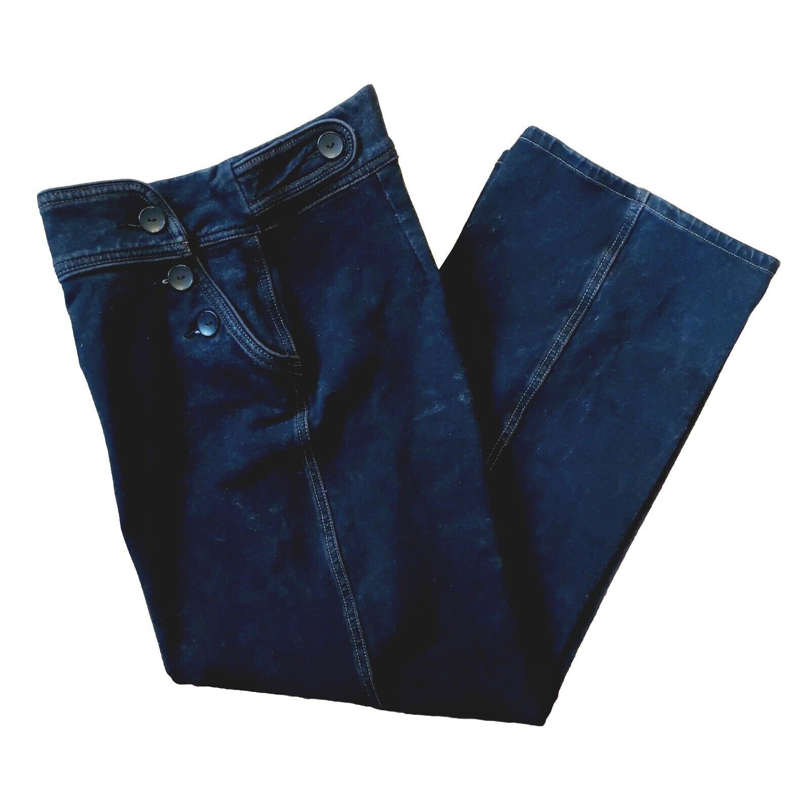Other TravelSmith Wide Leg Sailor Pants Womens Sz 8 Petite Black B Size 30" / US 8 / IT 44 - 5 Thumbnail
