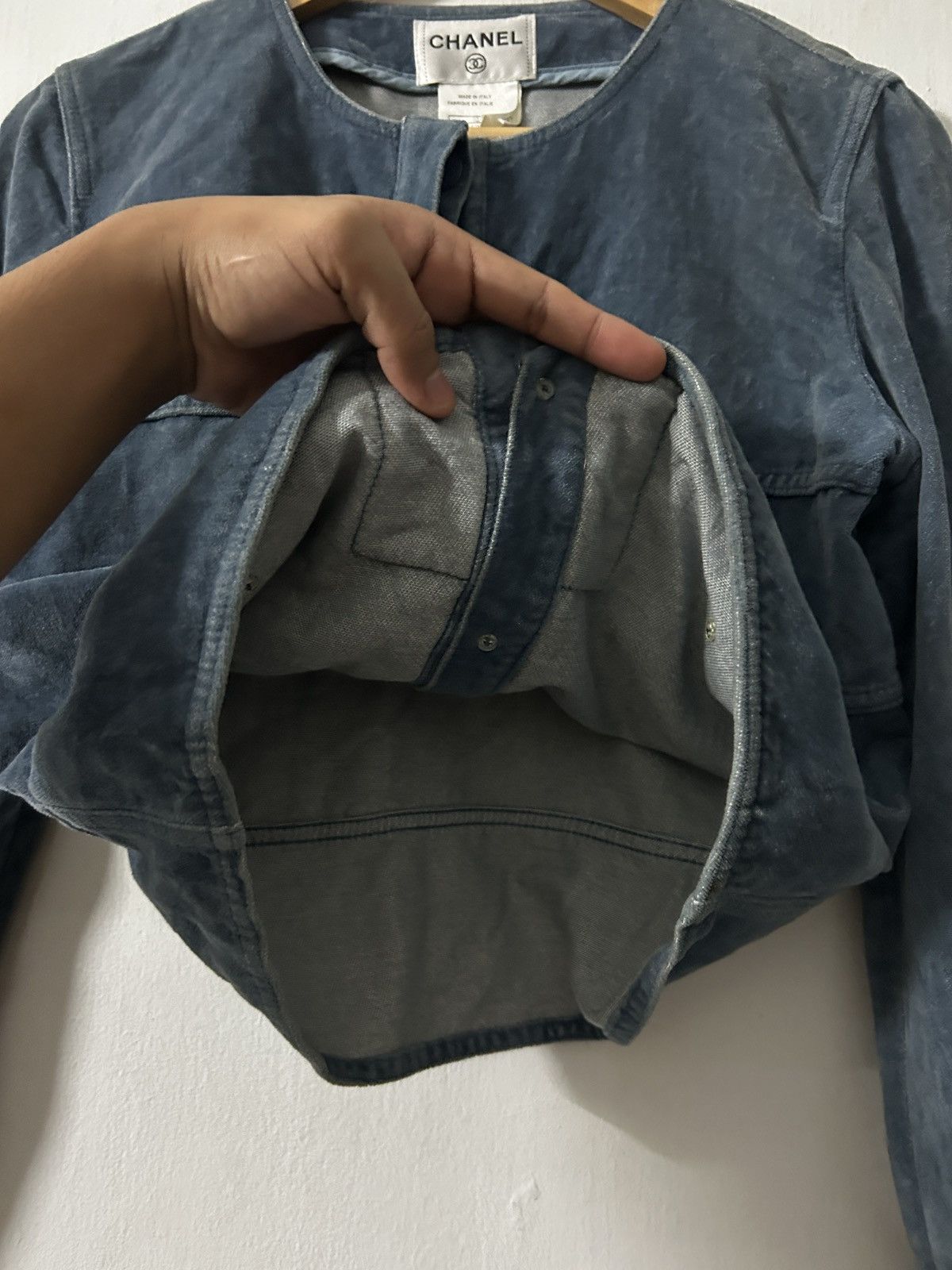 Chanel Vintage Chanel denim colourway jacket Size S / US 4 / IT 40 - 14 Thumbnail