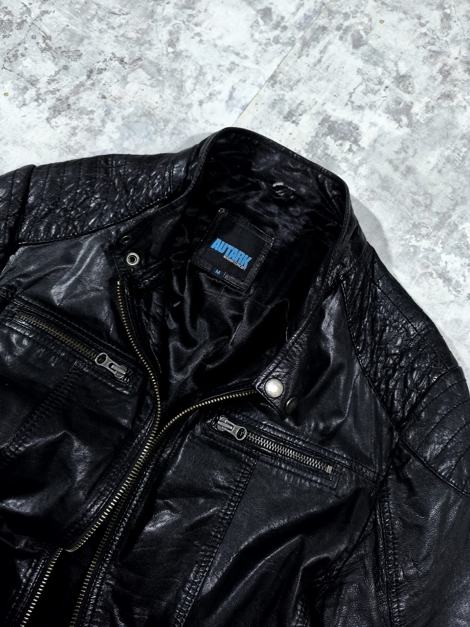 Other VTG HEDI SLIMANE 14th ADDICTION MOTO BIKER LEATHER JACKET Size US M / EU 48-50 / 2 - 7 Thumbnail
