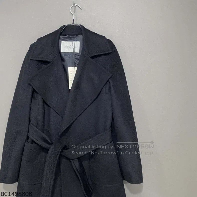 Max Mara Max Mara Black long cashmere coat Size S / US 4 / IT 40 - 2 Thumbnail