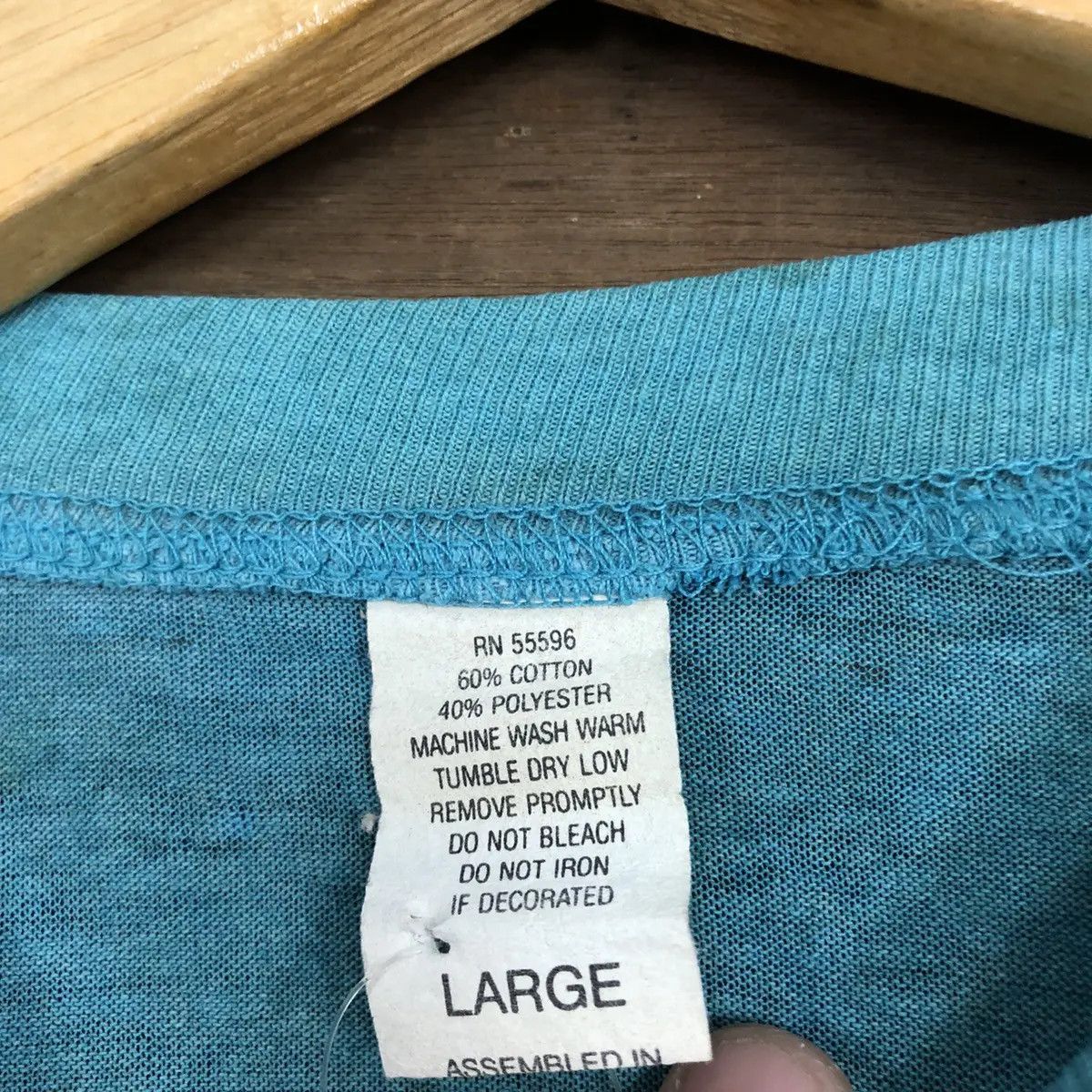 Vintage D Skater Trap it vintage thrashed skate Blue worn Tee #3145 Size US M / EU 48-50 / 2 - 8 Thumbnail