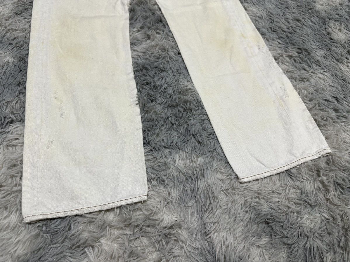 GOA 🔥Y2K Archived G.o.a White Denim Snakeskin Size US 30 / EU 46 - 3 Thumbnail