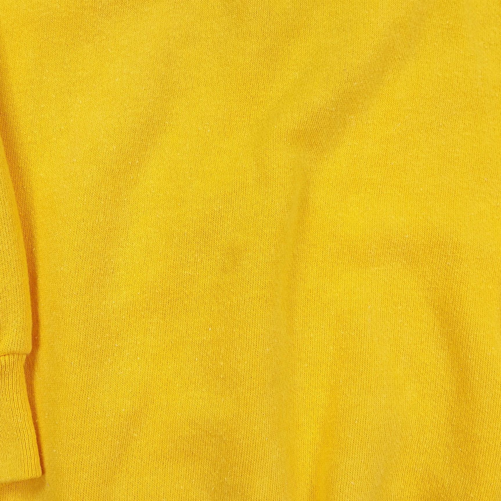 Tultex VINTAGE Tultex USA Size M Yellow Black Zip Crewneck Sweatshirt Size US M / EU 48-50 / 2 - 7 Thumbnail