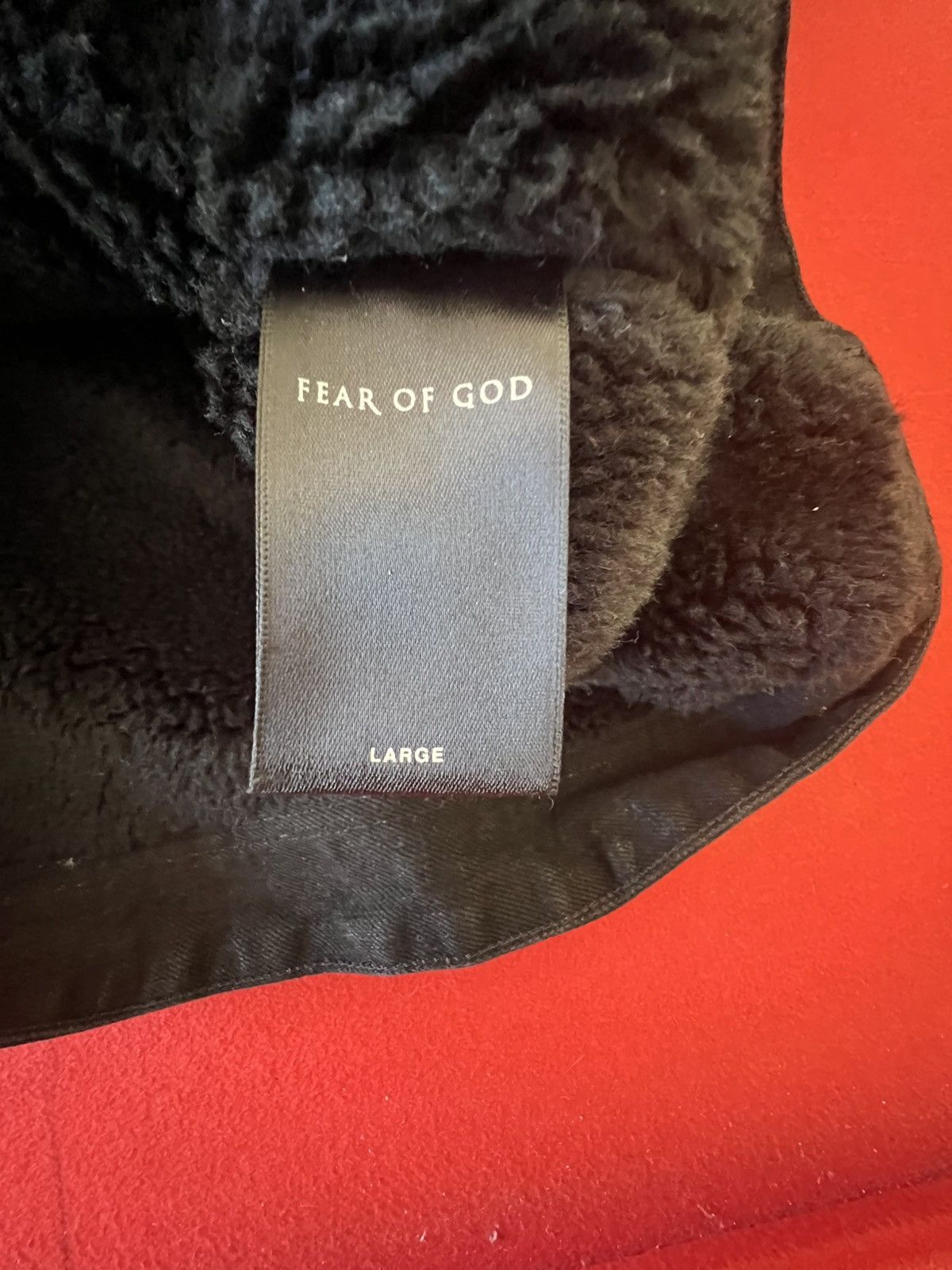 Fear of God Selvedge Denim Alpaca Trucker Jacket Size US L / EU 52-54 / 3 - 5 Thumbnail