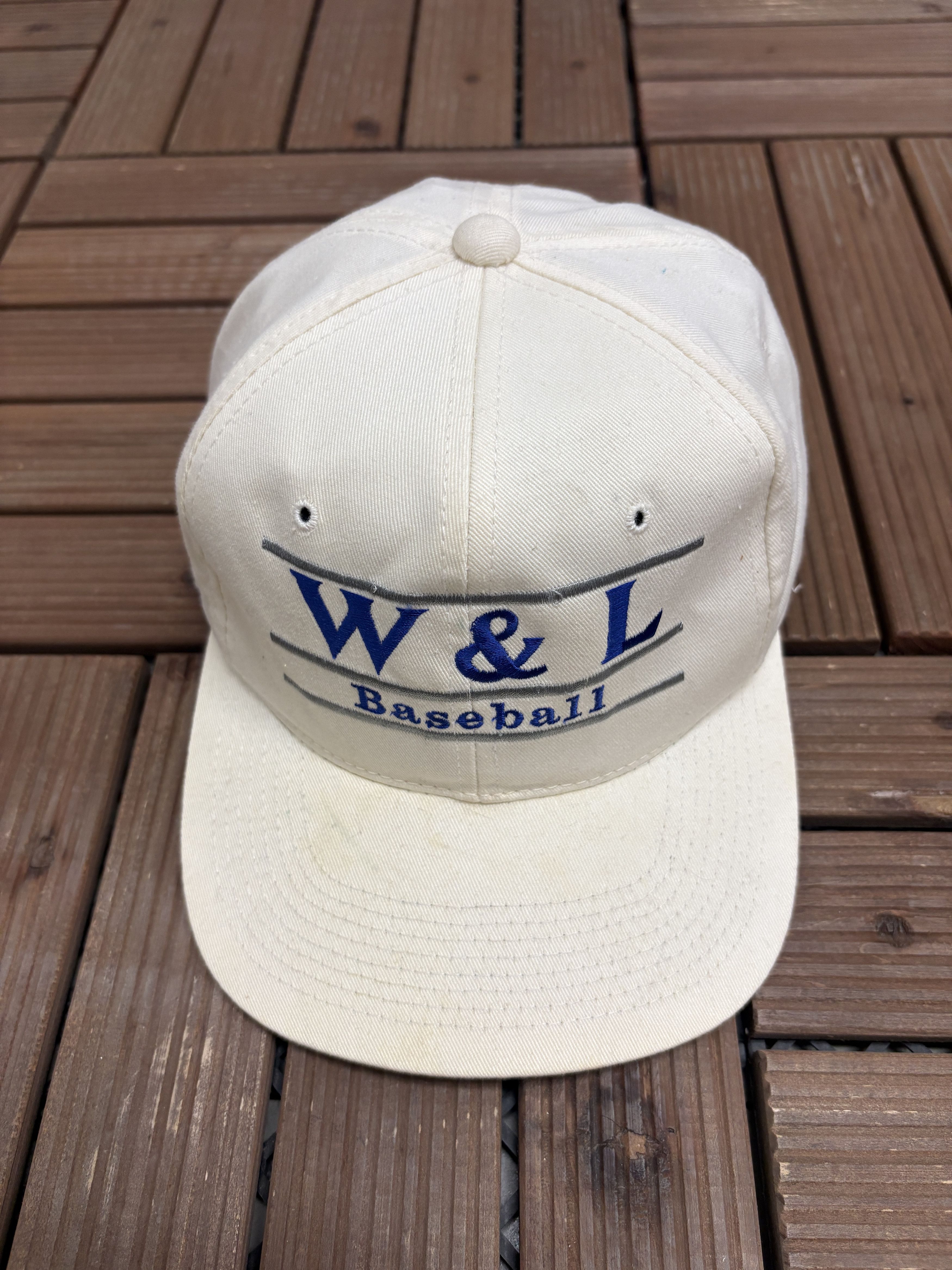 Vintage Washington & Lee Generals Baseball Vintage White Hat Cap Size ONE SIZE - 2 Thumbnail
