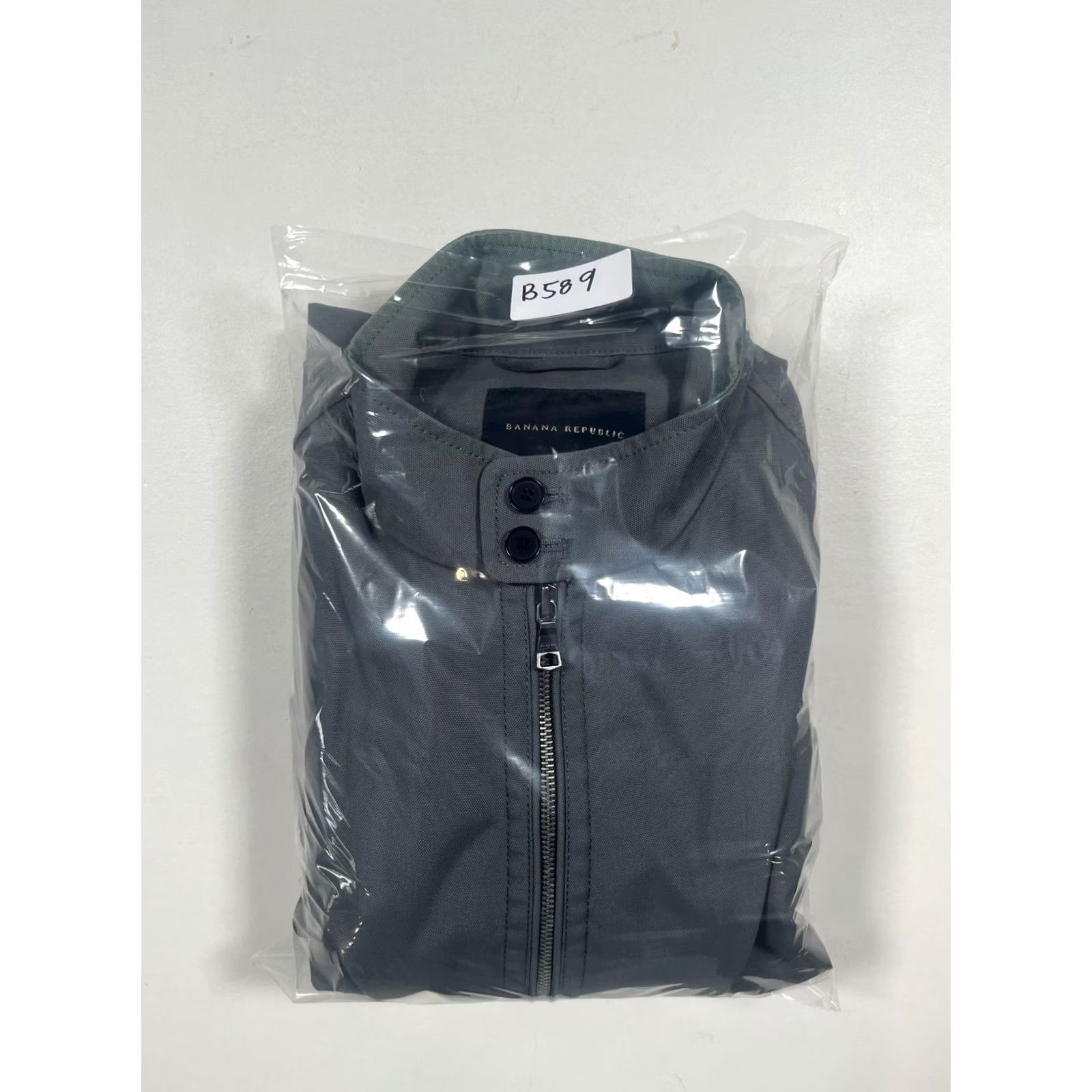Banana Republic Banana Republic Jacket Mens M Gray Military Nylon Polyester Lined Full Zip Pockets Stand Collar Short Size US M / EU 48-50 / 2 - 8 Thumbnail