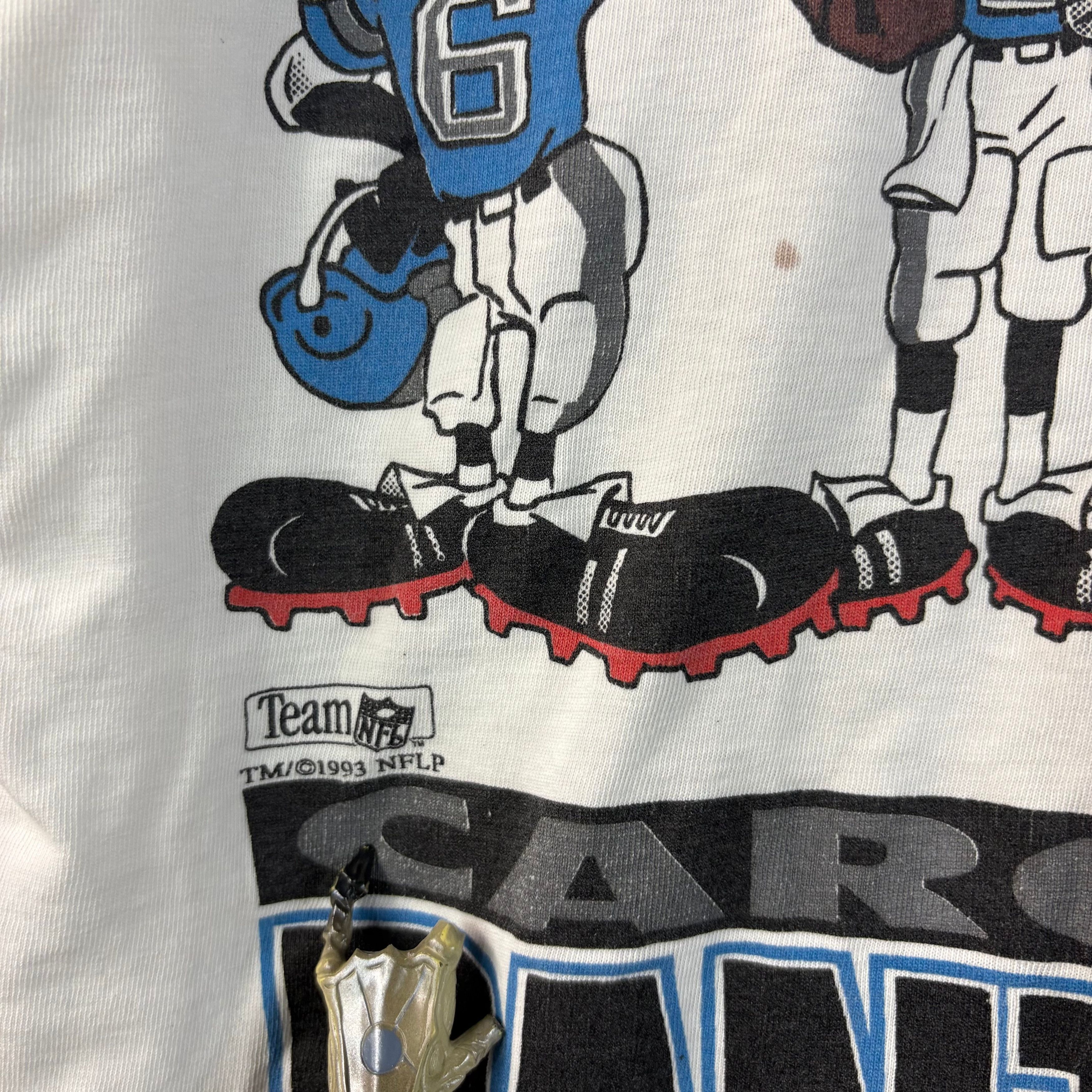 Vintage vintage 1990s Carolina Panthers Looney Tunes Crossover Tee Size US L / EU 52-54 / 3 - 3 Thumbnail