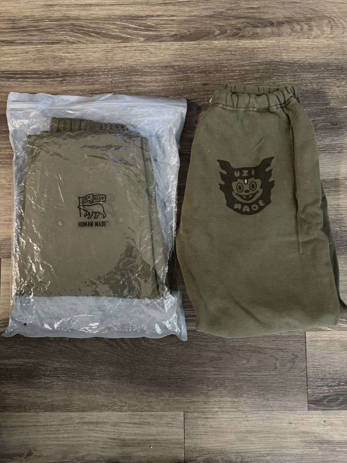 image of Human Made Sweatpants in Olive, Men's (Size 30)