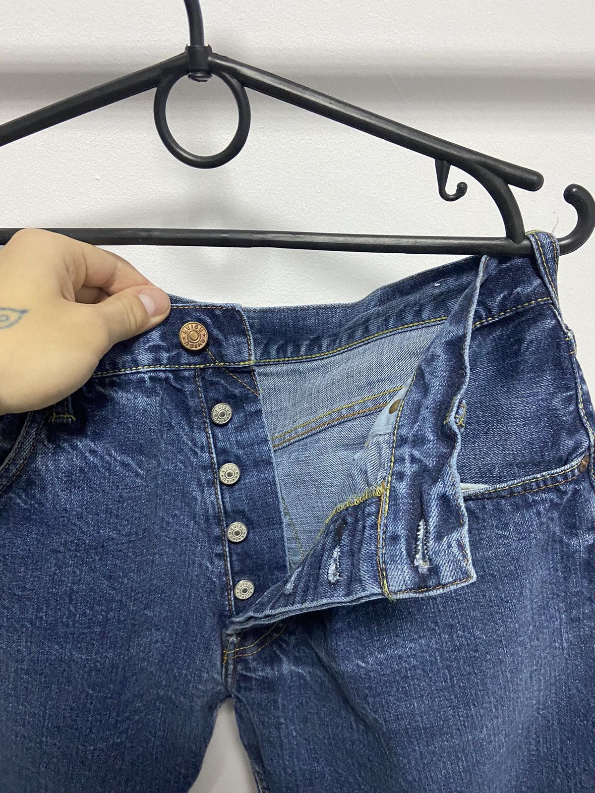 Evisu Pants Seagull logo Vintage Selvedge jeans