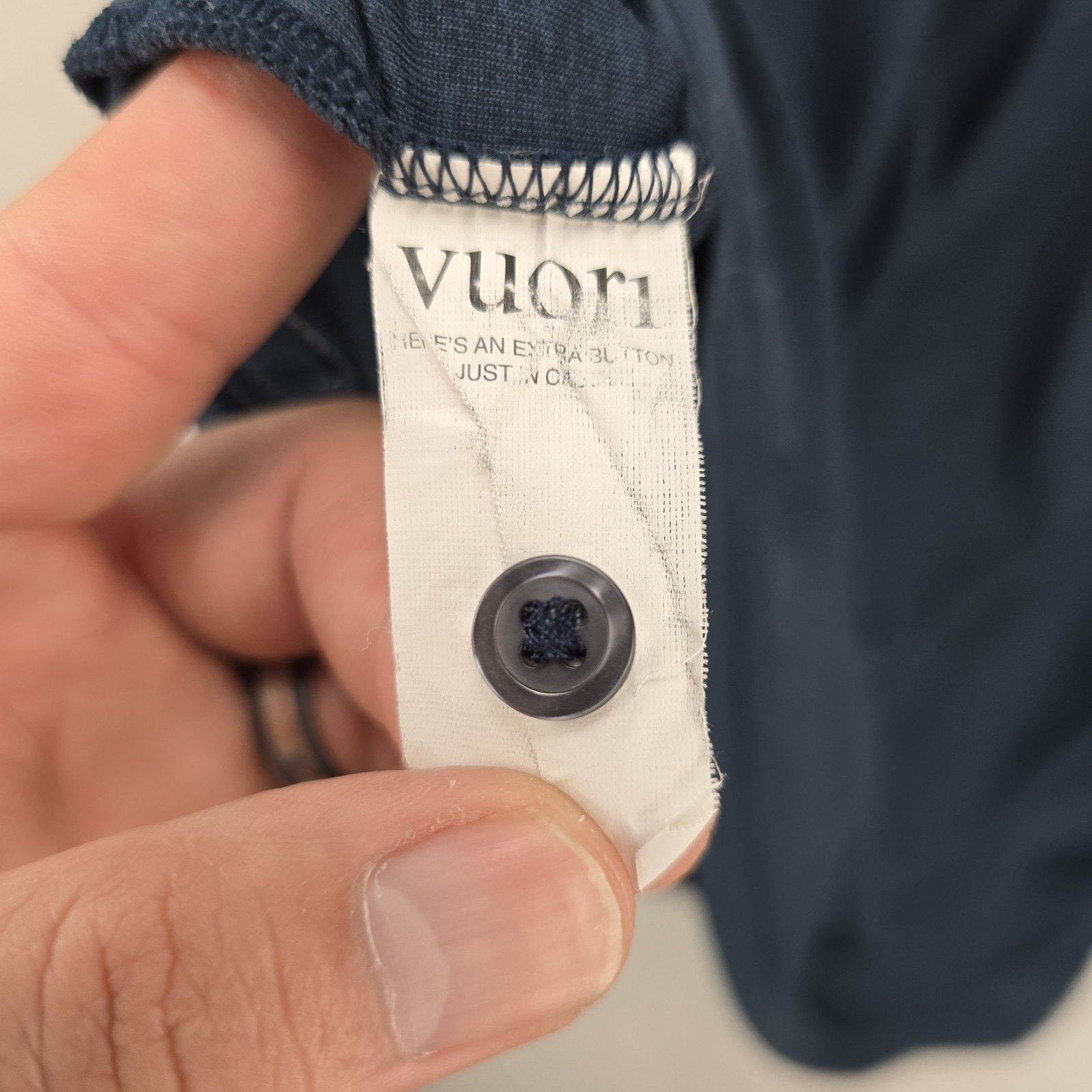 Vuori Vuori Strato Tech Polo Mens XL Navy Blue Short Sleeve Shirt Size US XL / EU 56 / 4 - 5 Thumbnail