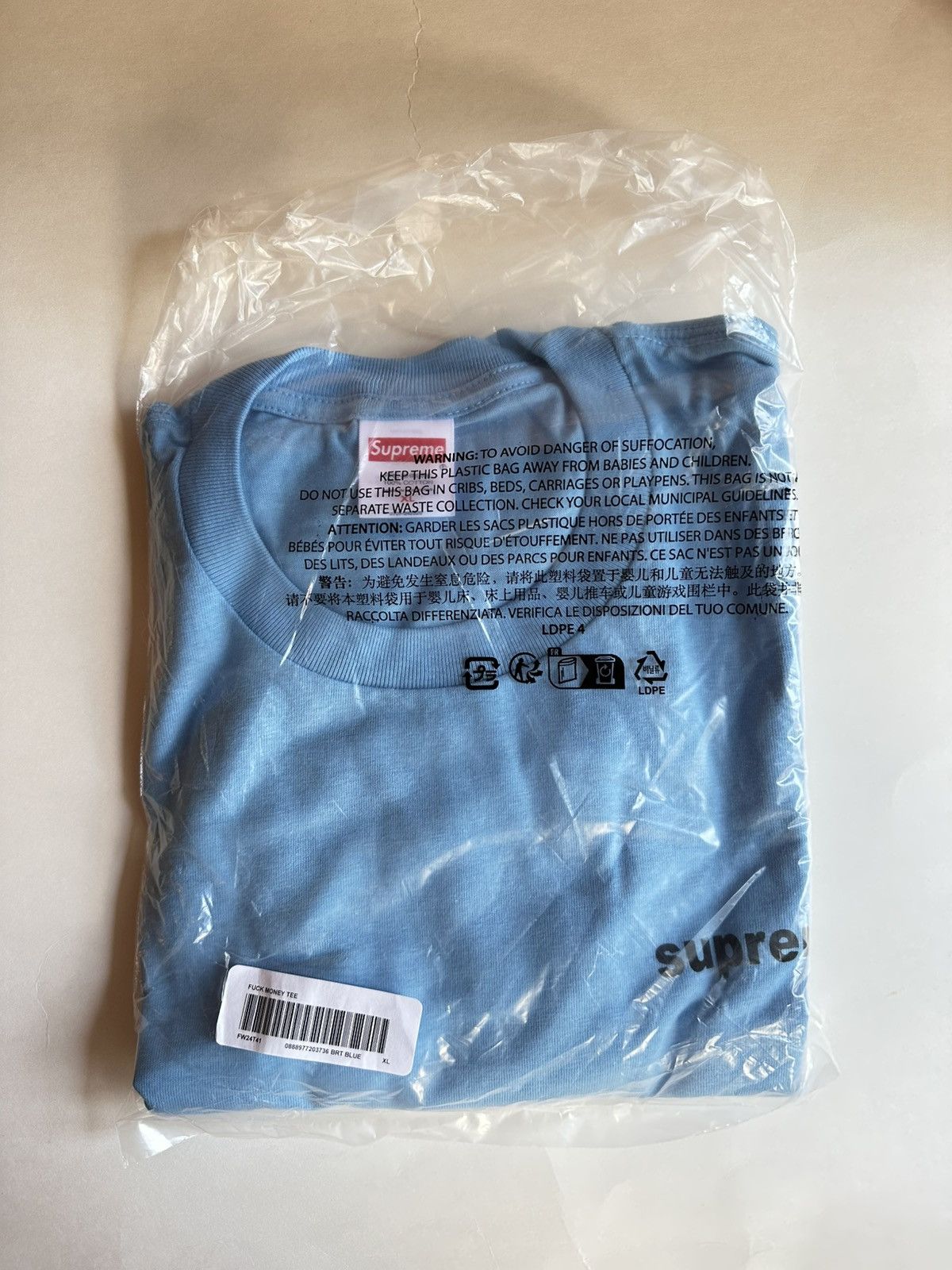 Supreme Supreme Fuck Money Tee Size US XL / EU 56 / 4 - 3 Thumbnail