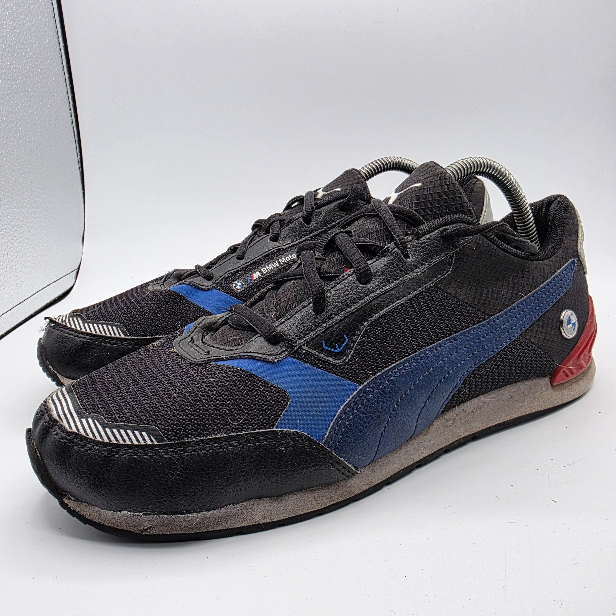 BMW × Puma Puma x BMW Motorsports Track Racer Mens Size 9.5 Black Blue Size US 9.5 / EU 42-43 - 4 Thumbnail