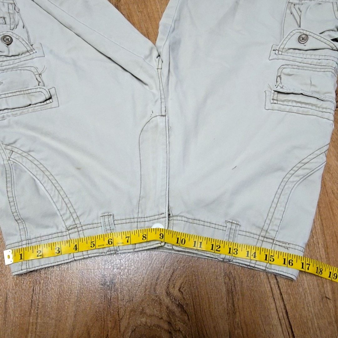 Iron Co. Iron Cargo Shorts Beige Multi-Pocket Utility Mens 32 Shorts Size US 32 / EU 48 - 11 Thumbnail
