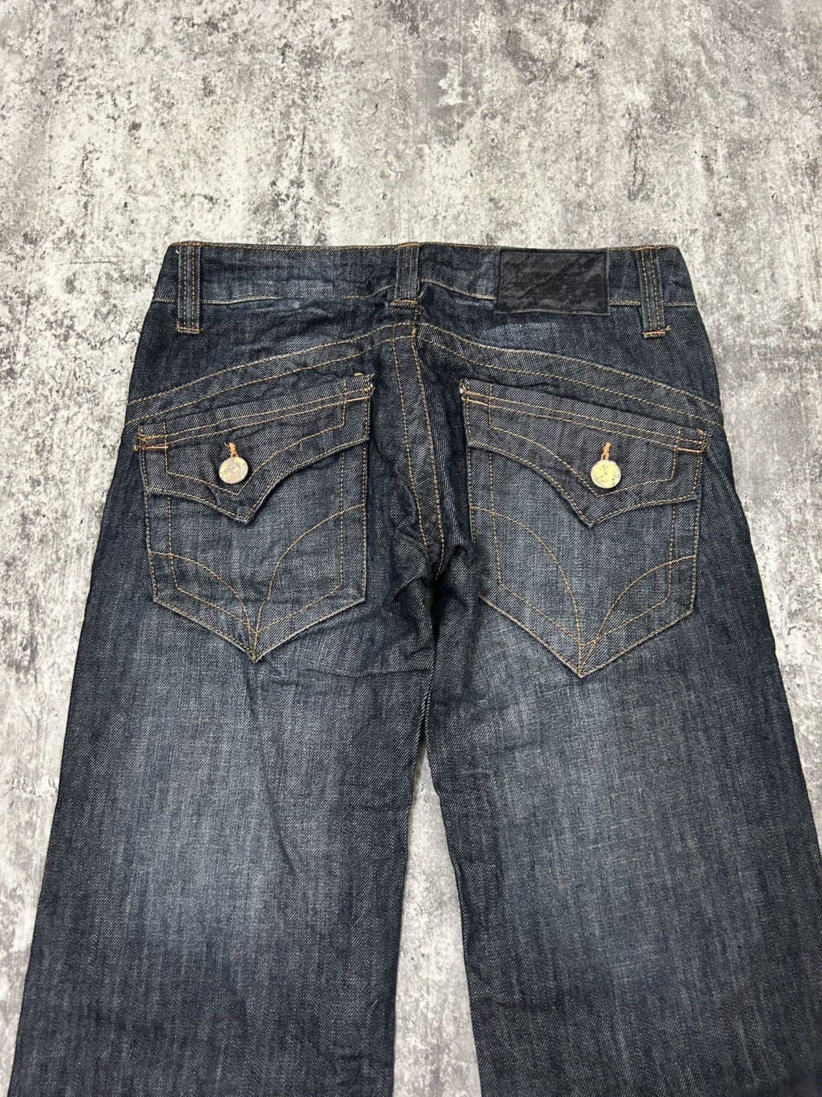If Six Was Nine × Japanese Brand × Tornado Mart Japanese Sky Bomber Flare Jeans Size US 30 / EU 46 - 6 Thumbnail