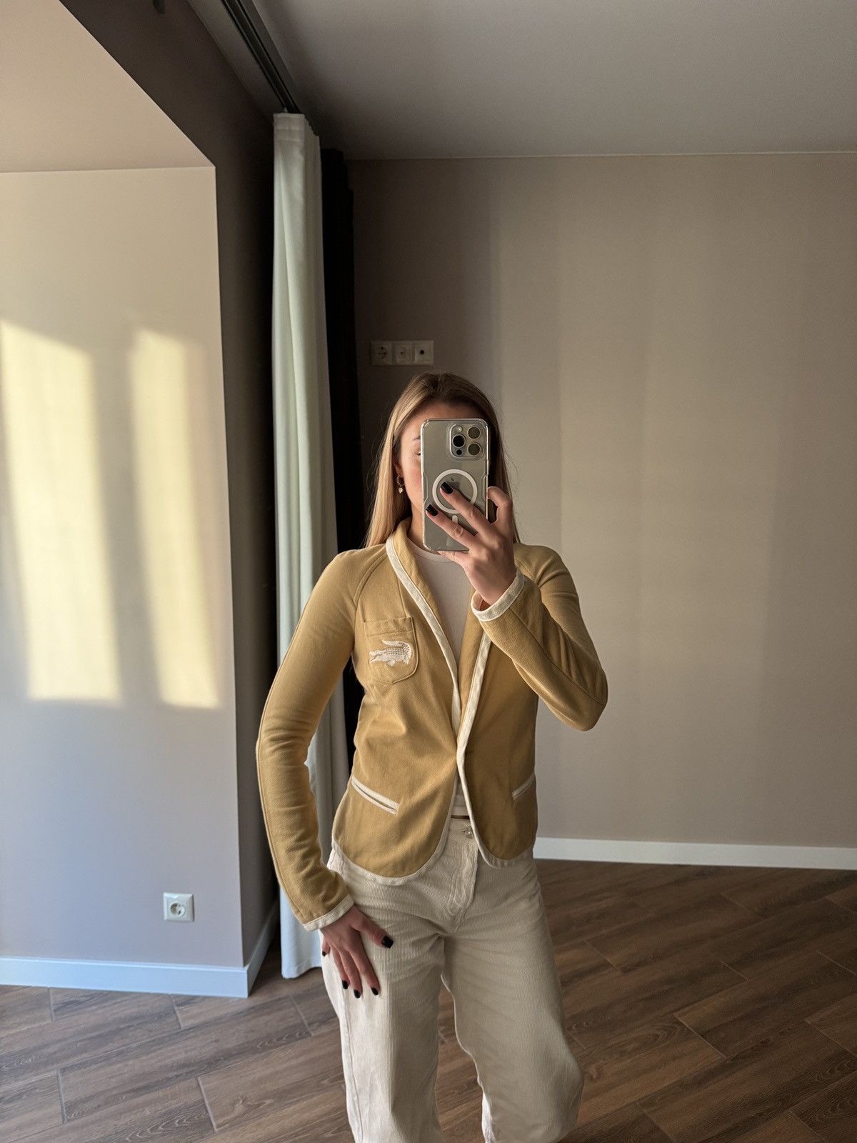 Lacoste × Vintage Women’s Lacoste Cotton Blazer size 36 Size XS / US 0-2 / IT 36-38 - 3 Thumbnail