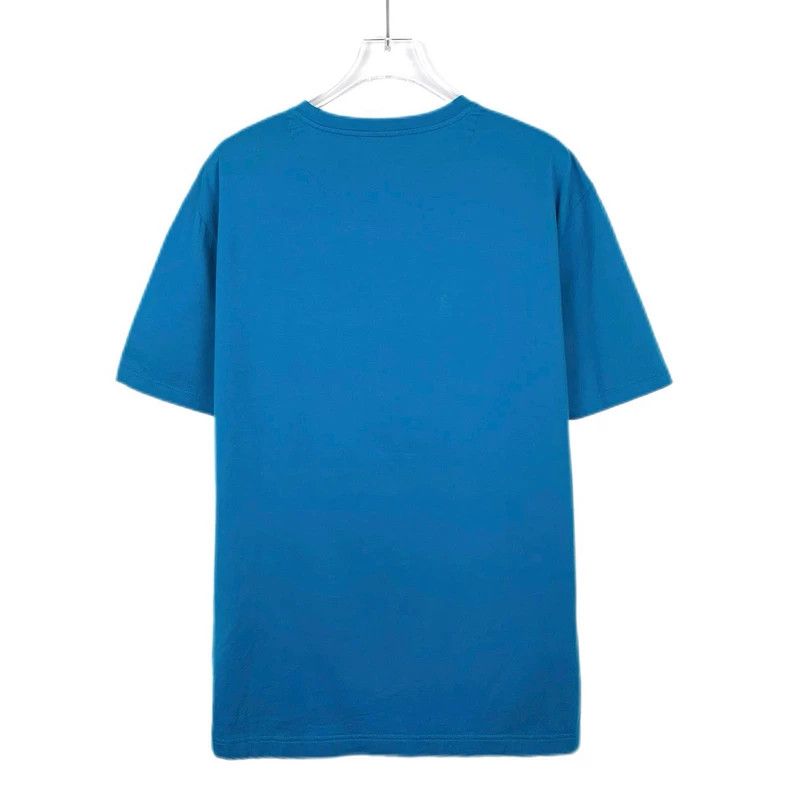 Prada Prada Logo embroidered round-neck blue cotton short-sleeved Size US XL / EU 56 / 4 - 2 Thumbnail