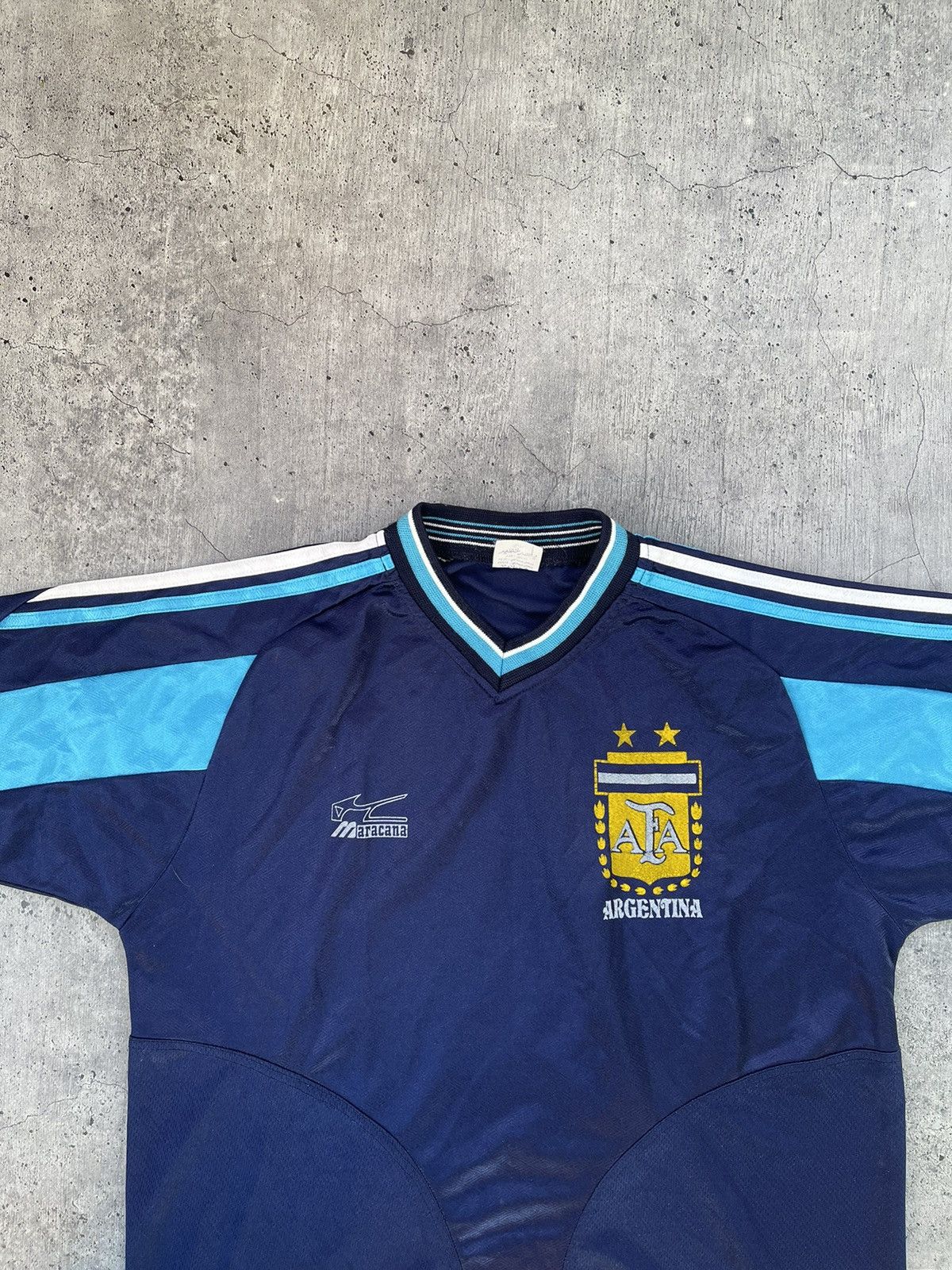 Vintage Vintage Argentina Maracana Jersey Size US XL / EU 56 / 4 - 2 Thumbnail