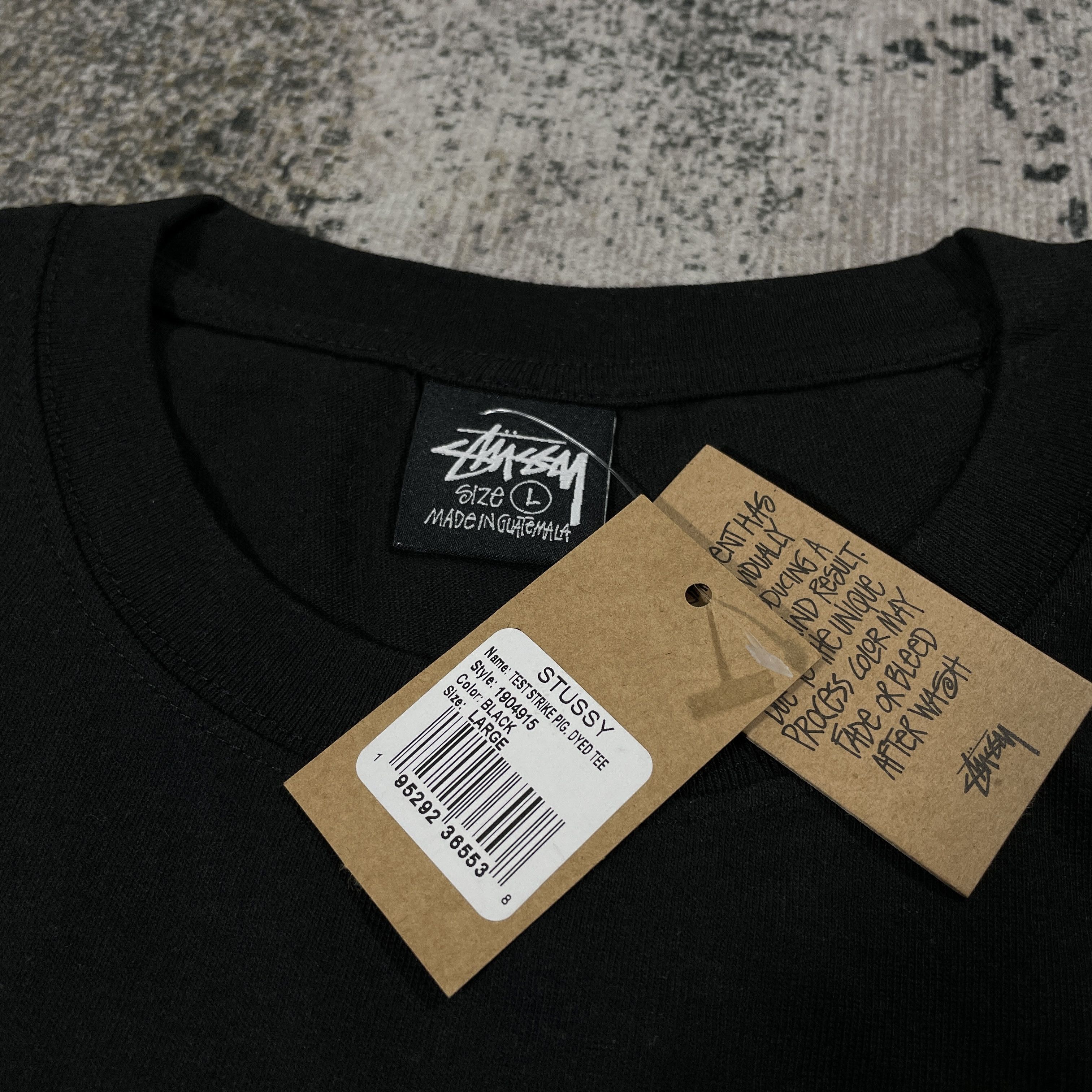 Stussy STUSSY TEST STRIKE 8 TEE BLACK - LARGE Size US L / EU 52-54 / 3 - 4 Thumbnail