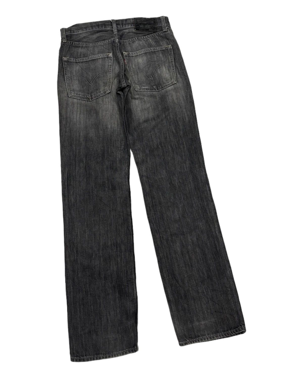 Levi's Vintage Levis 502 Black Straight Cut Distressed Denim Jeans Size US 30 / EU 46 - 4 Thumbnail