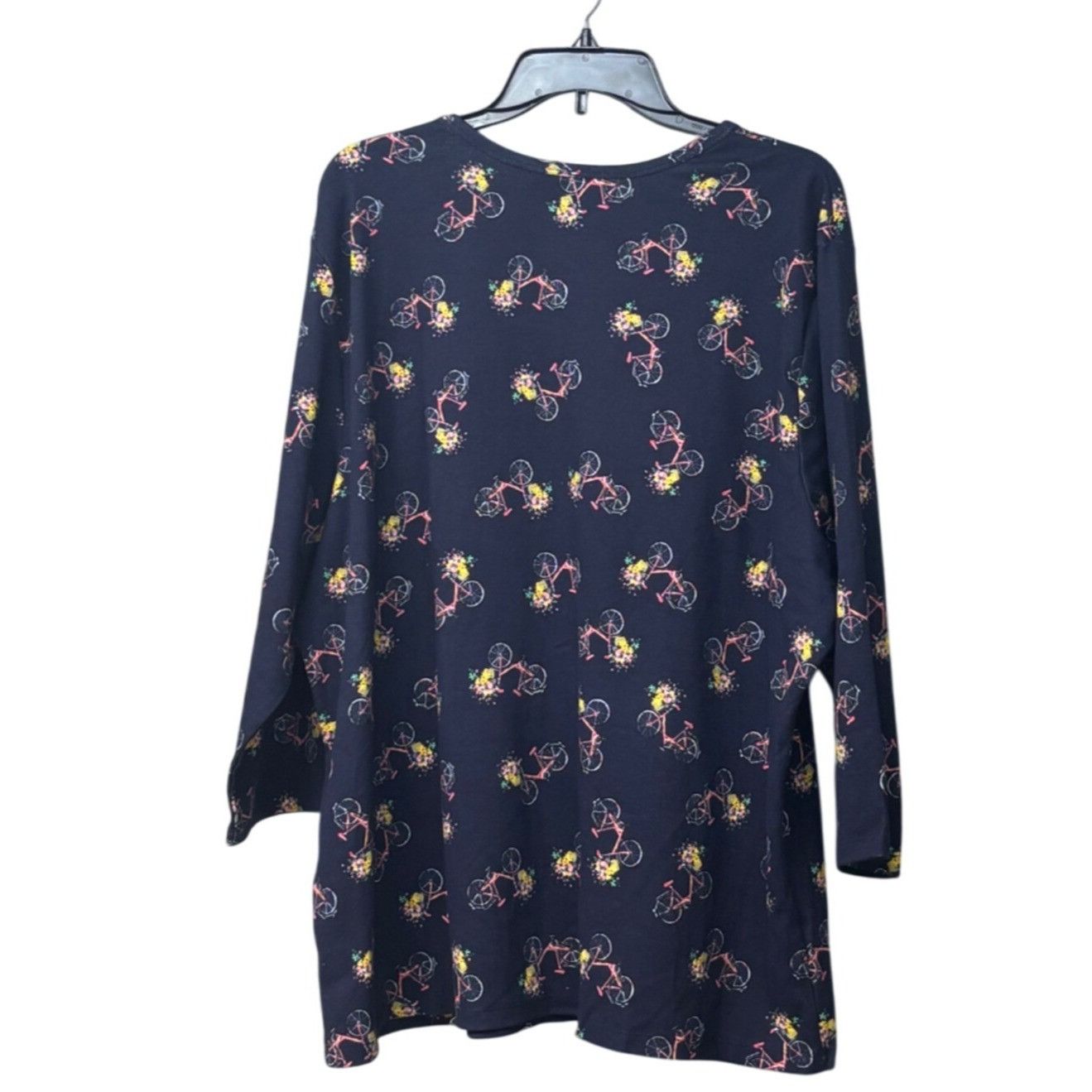 Other Karen Scott Plus Size 3/4-Sleeve Bicycle Dream Top, Intrepid Size ONE SIZE - 5 Thumbnail