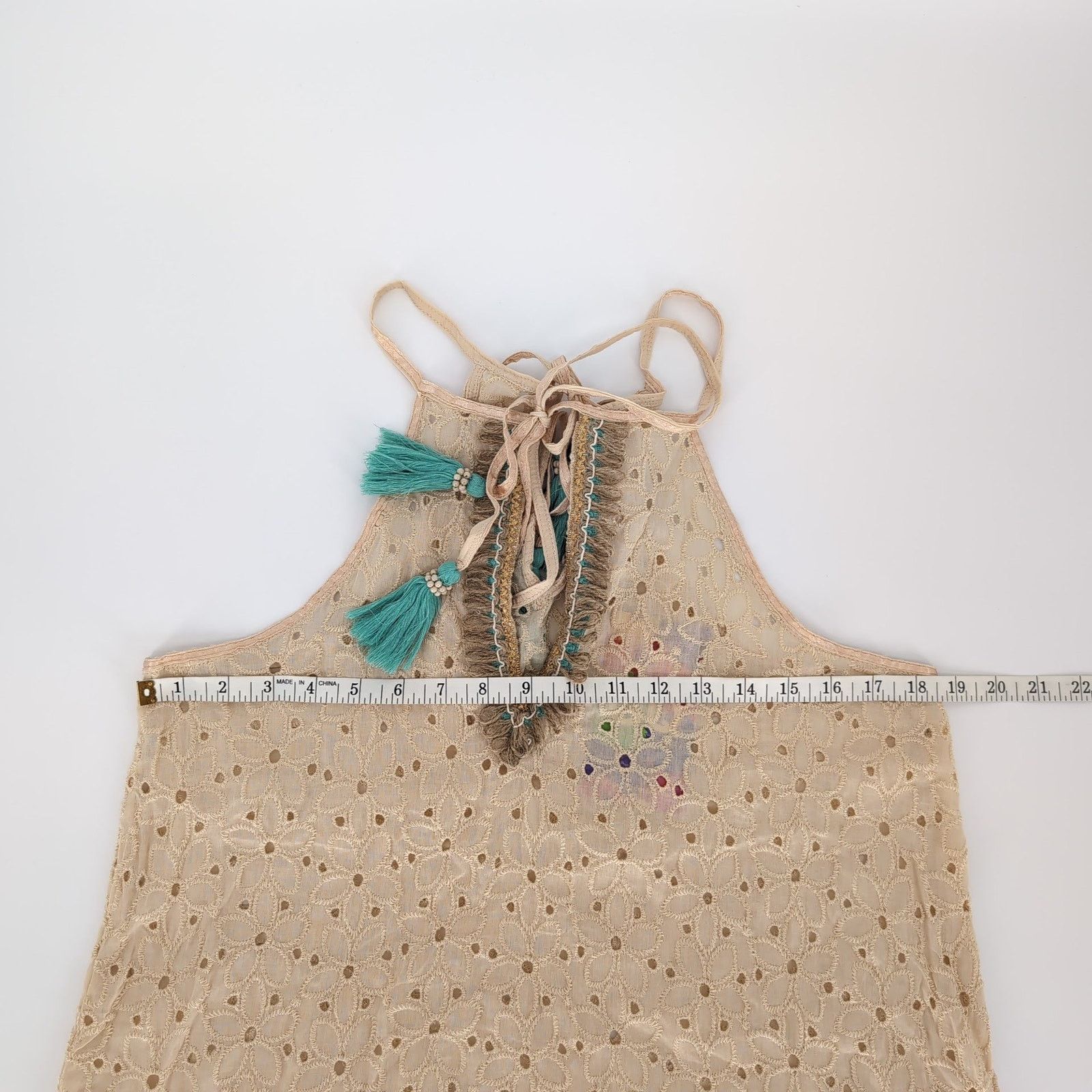 Other Gypsy Queen Paris Collection Eyelet Halter NWT Top Size M/L Size M / US 6-8 / IT 42-44 - 9 Thumbnail