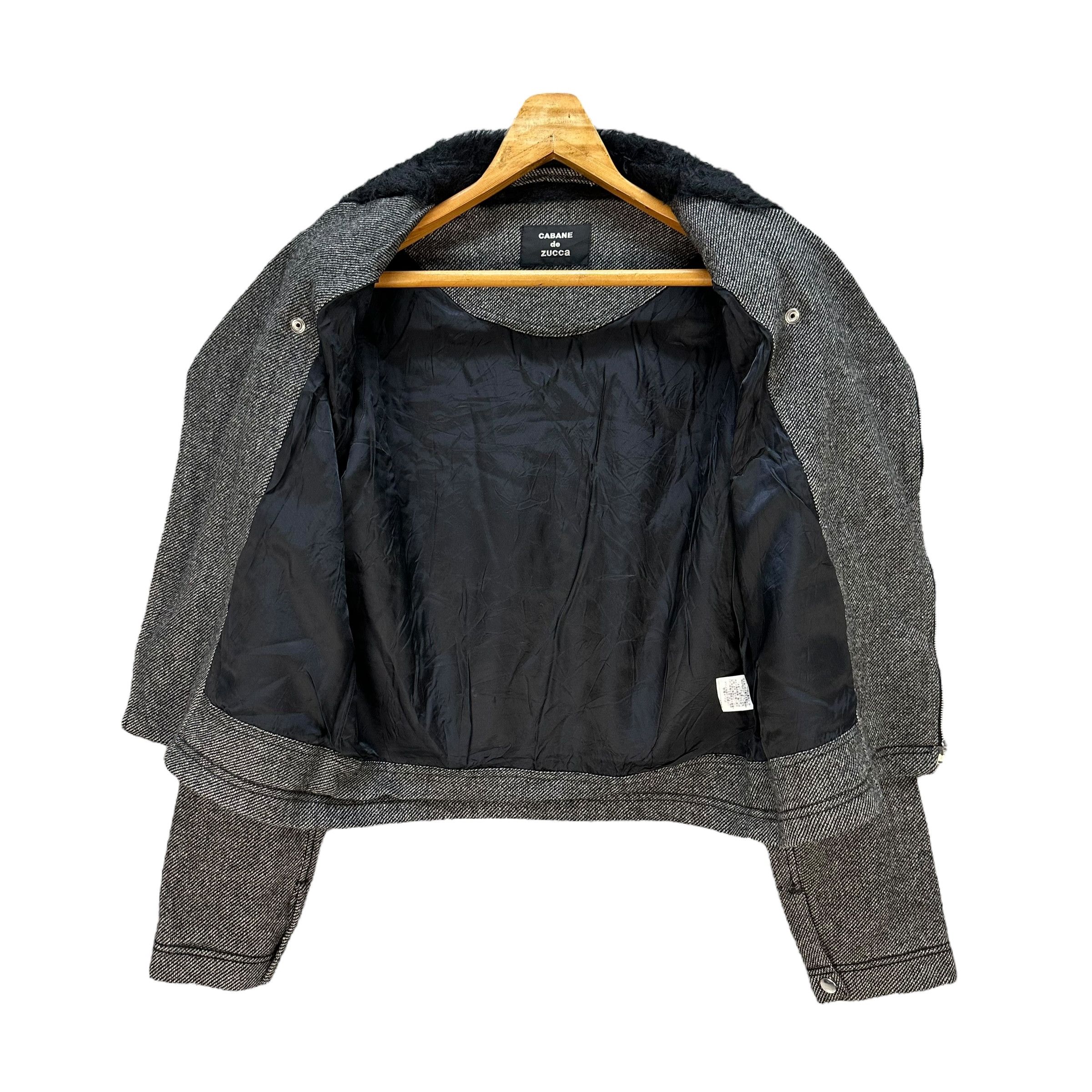 CABANE de ZUCCa CABANE de ZUCCa JUMBONEGIRL Double Collar Jacket #A73-1766 Size M / US 6-8 / IT 42-44 - 6 Thumbnail