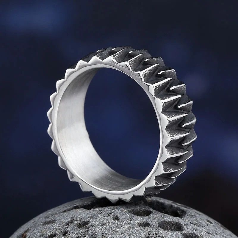 Jewelry Geometric Gear Ring Size ONE SIZE - 3 Thumbnail