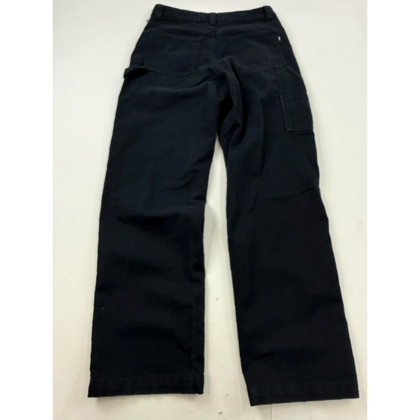 TNA Tna Pants Womens 10 Black Carpenter Straight Leg Cotton Twill Workwear Aritzia Size 32" / US 10 / IT 46 - 7 Thumbnail